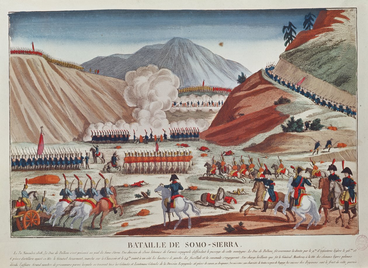 Slaget vid Somosierra den 30 november 1808 av French School