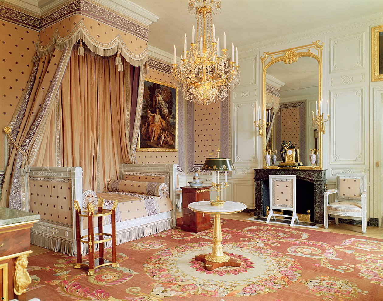 Sovrum i Grand Trianon av French School
