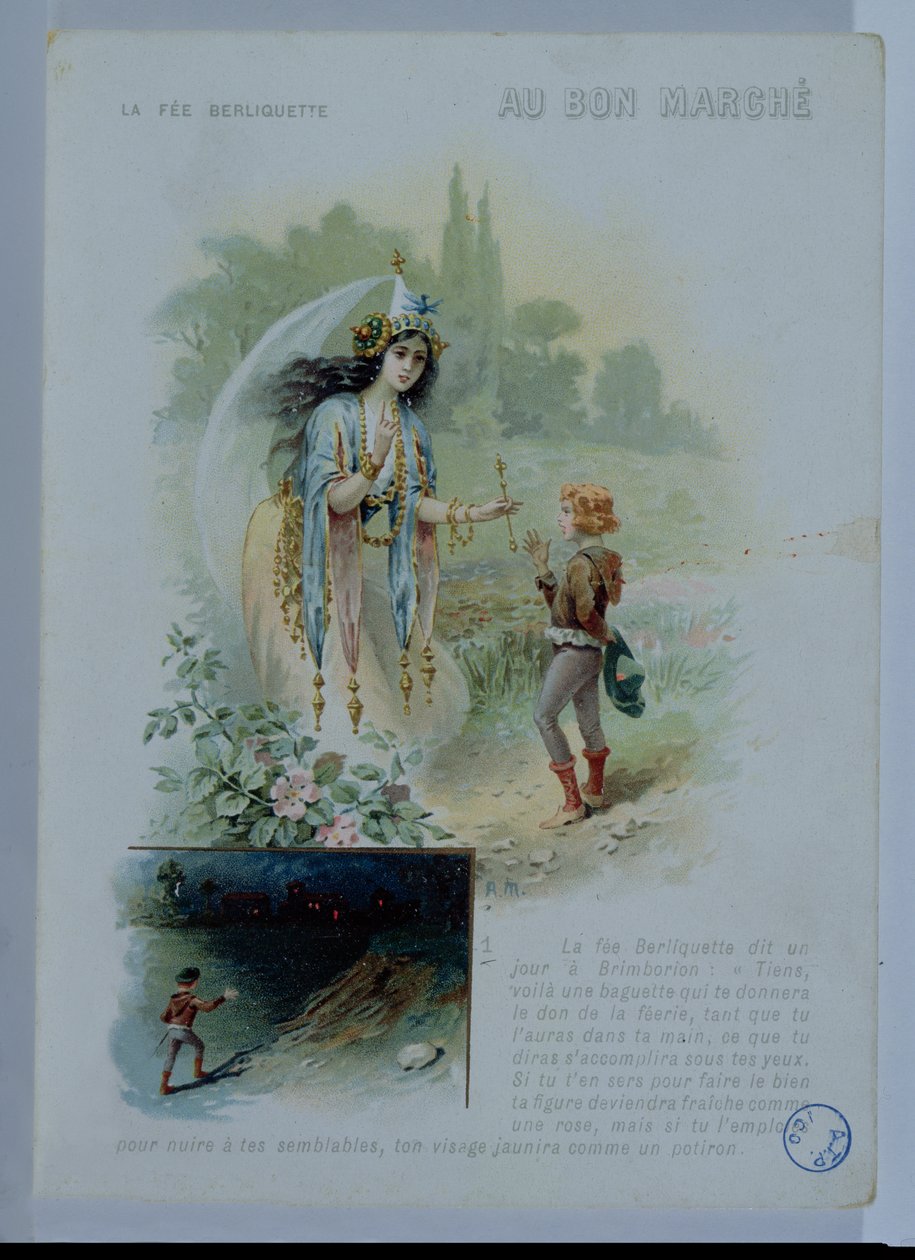 Fena Berliquette, annons för Le Bon Marche, c.1900 av French School