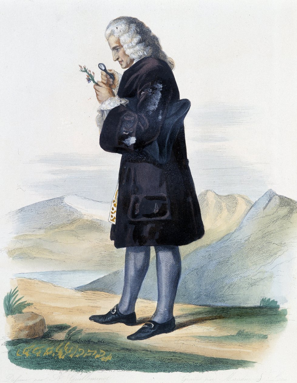Bernard de Jussieu - i Ed. Mennechet, "" Den franske Plutarchen"" av French School