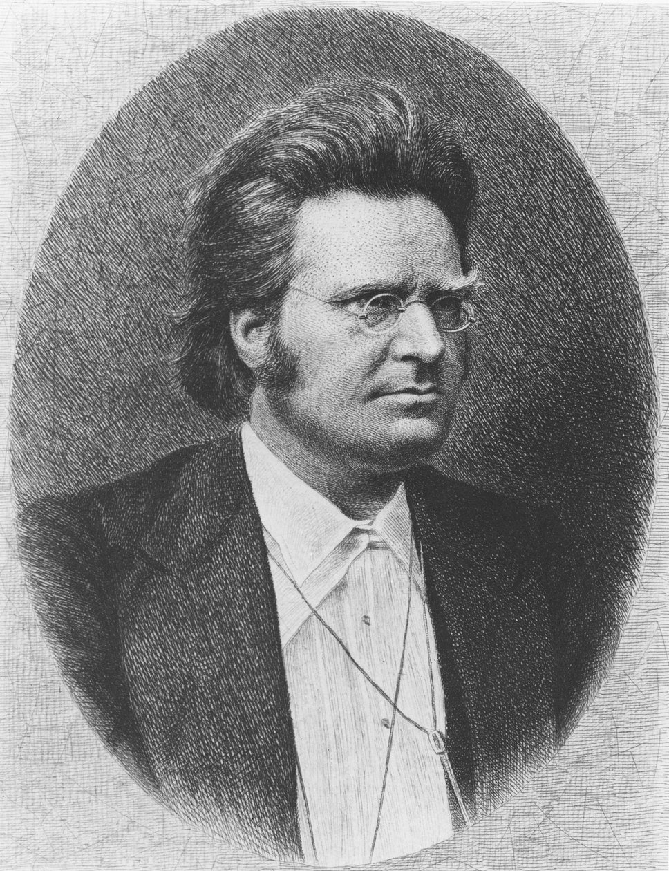 Björnstjerne Bjornson (gravyr) av French School