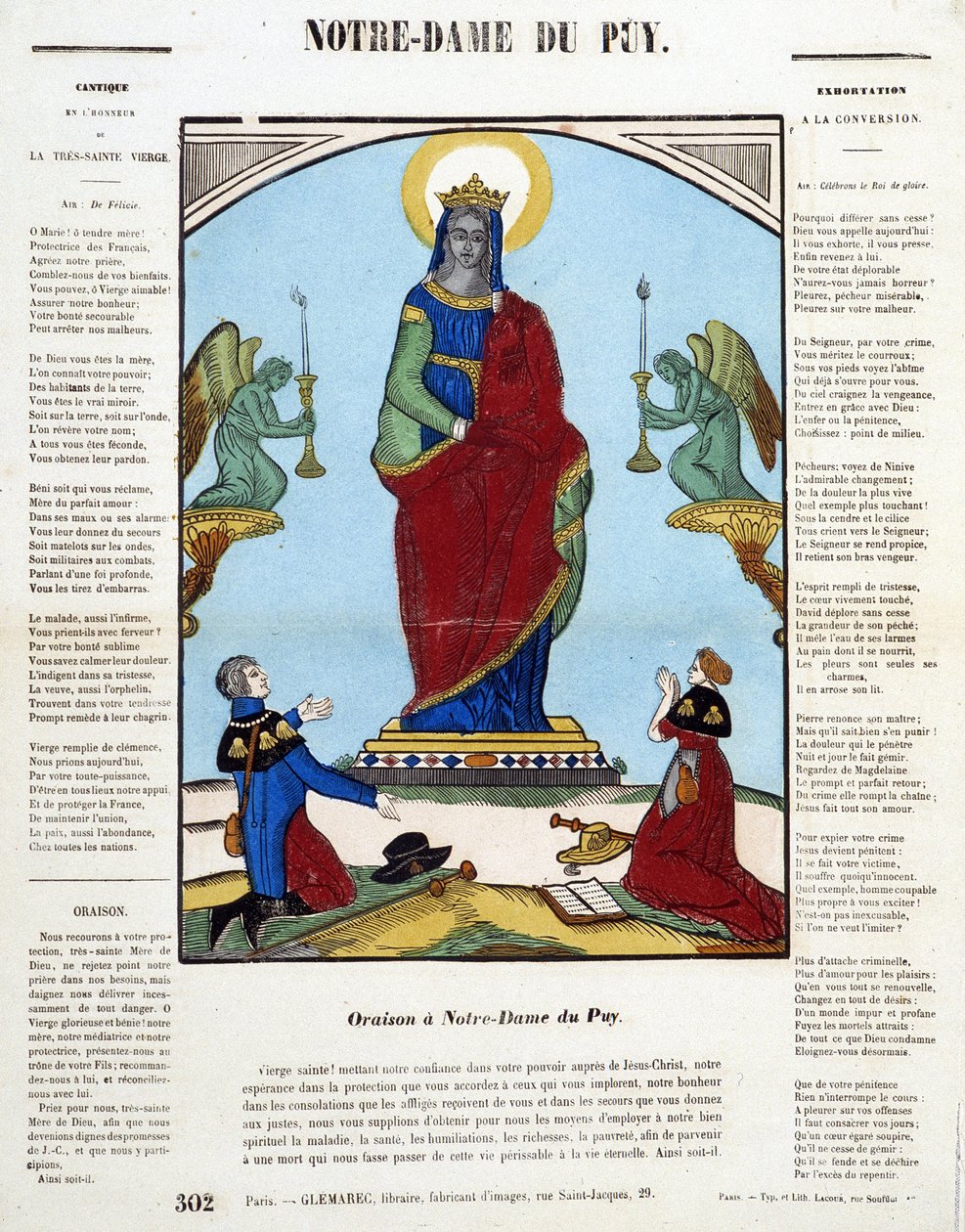 Black Virgin: Oration in Notre-Dame du Puy - bild av Epinal, n.d. av French School
