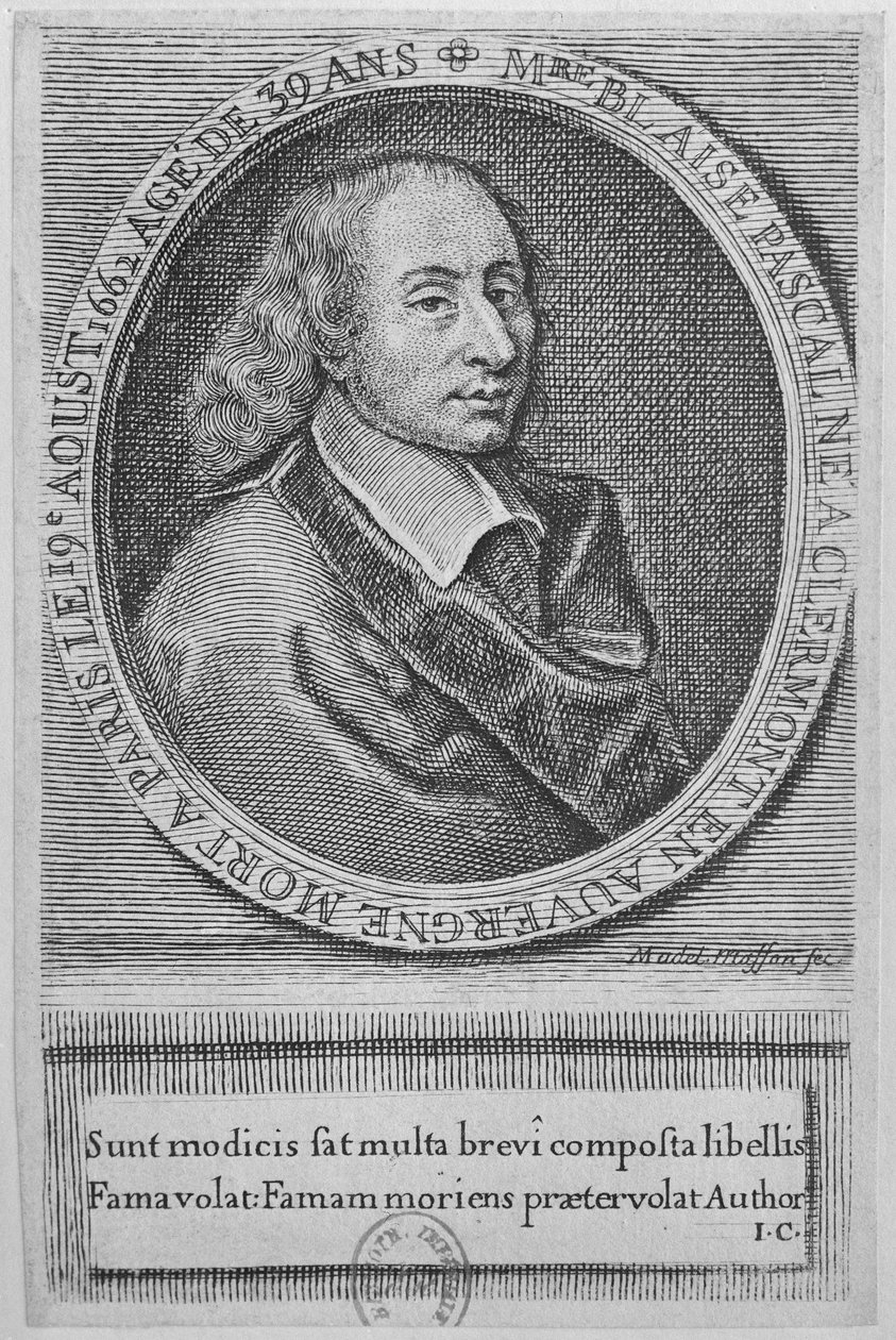 Blaise Pascal (1623-62) av French School
