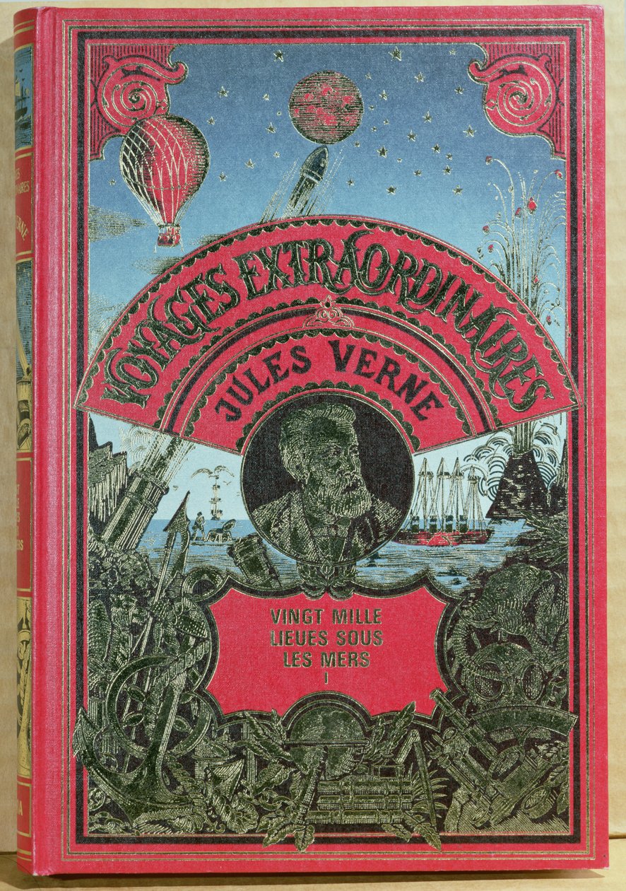 Bokomslag för 20 000 Leagues Under the Sea av Jules Verne (1828-1905) 1870 av French School