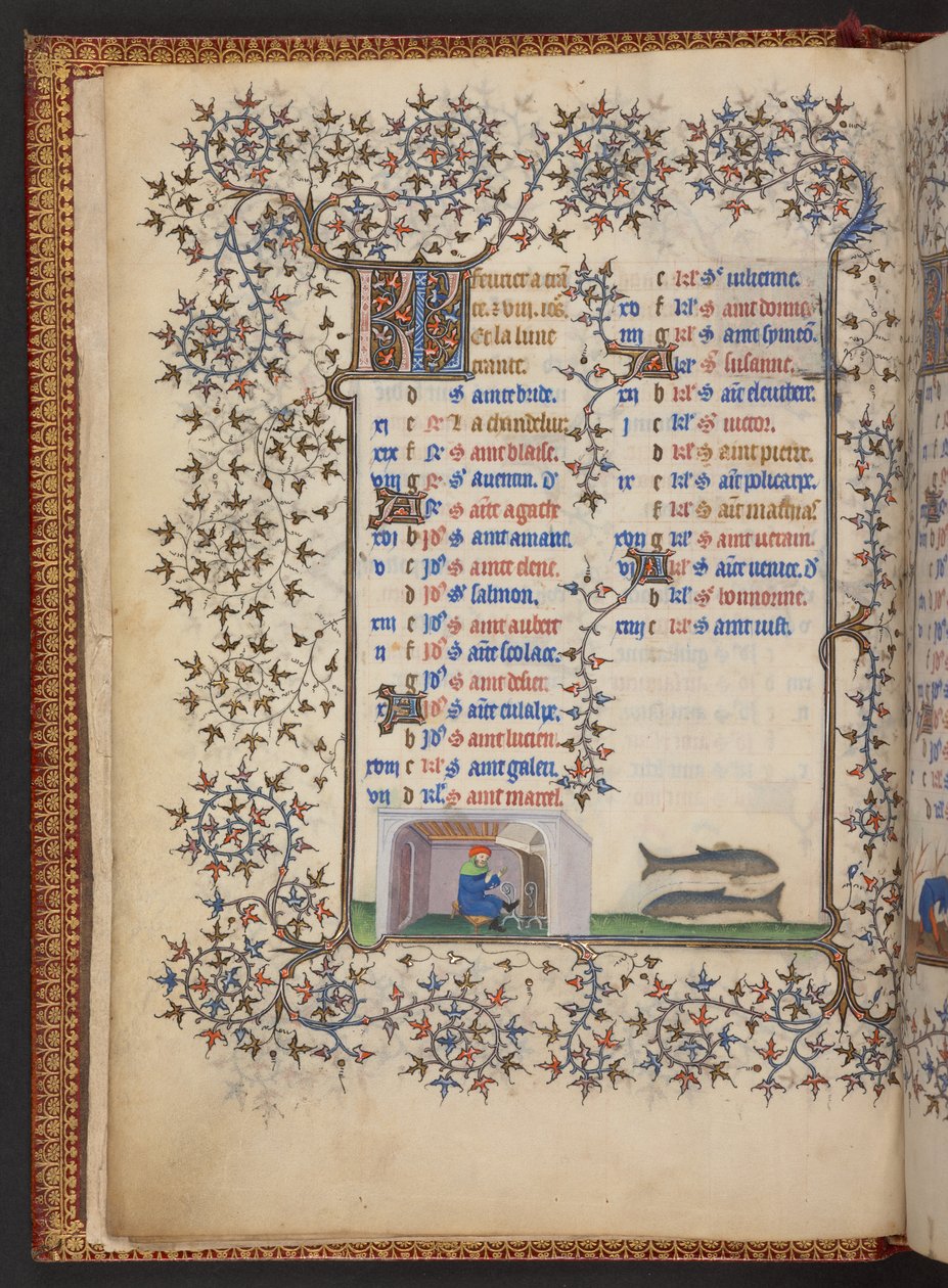 Timbok, Lägg till MS 32454 f.2v, Frankrike av French School
