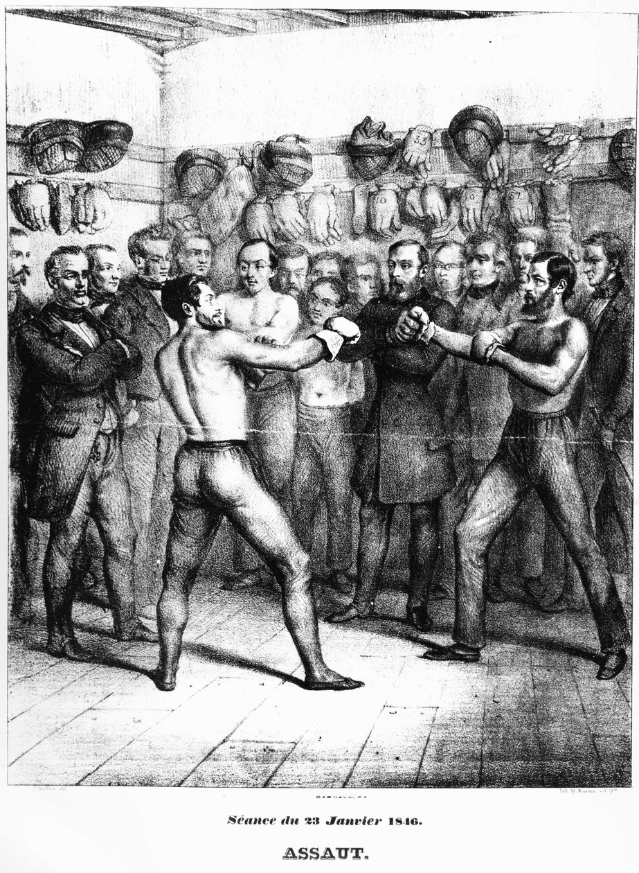 Boxning: övning Lecour - Carnavalet.¿ av French School