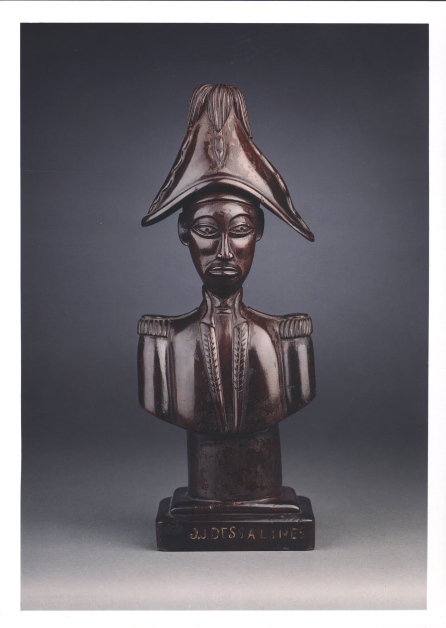 Byst av Jean-Jacques Dessalines (ca 1758-1806) (trä) av French School