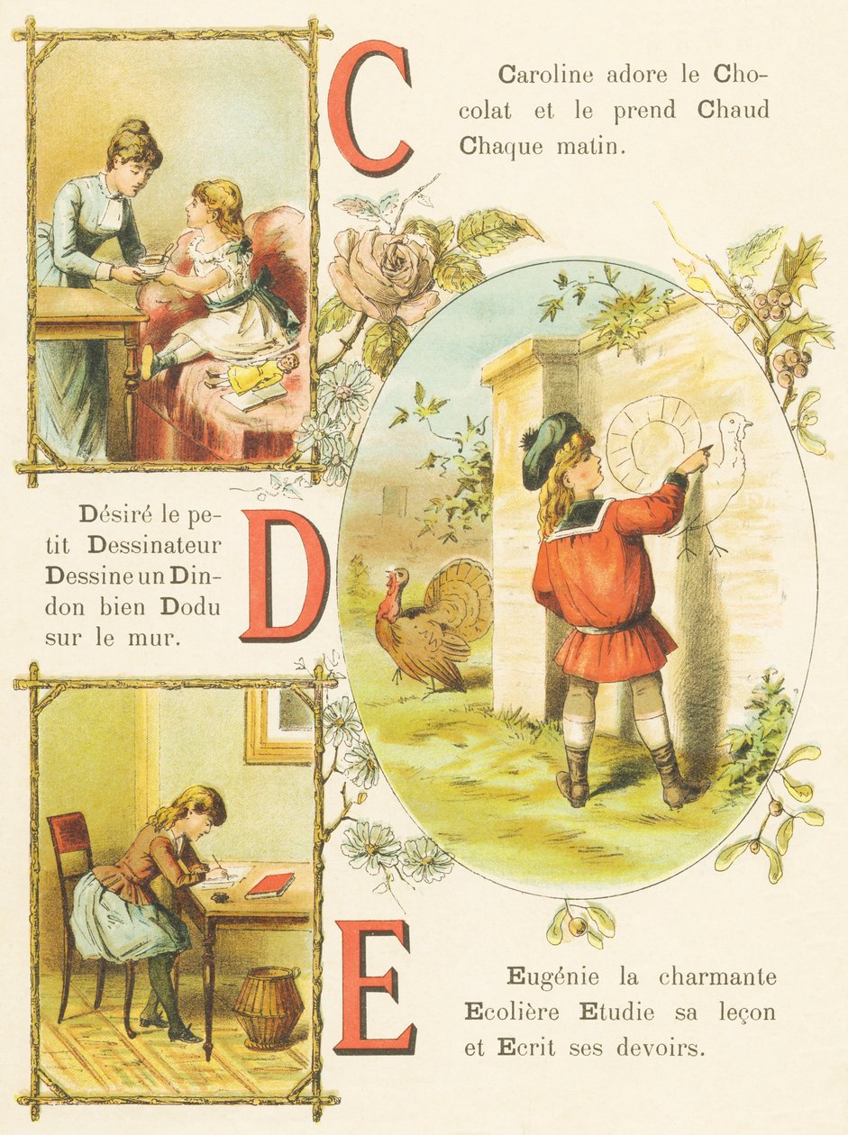 C D E: Choklad, ritare, Turkiet av French School