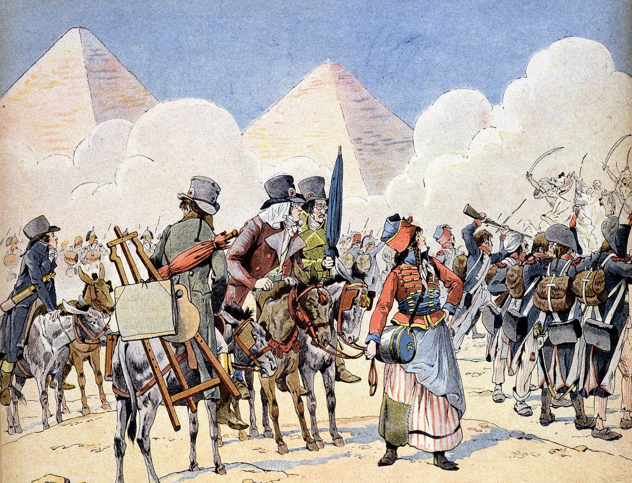 Kampanj (expedition) i Egypten (1798-1801): den franska armén i Egypten under Napoleon Bonaparte: konstnärerna som följer armén av French School
