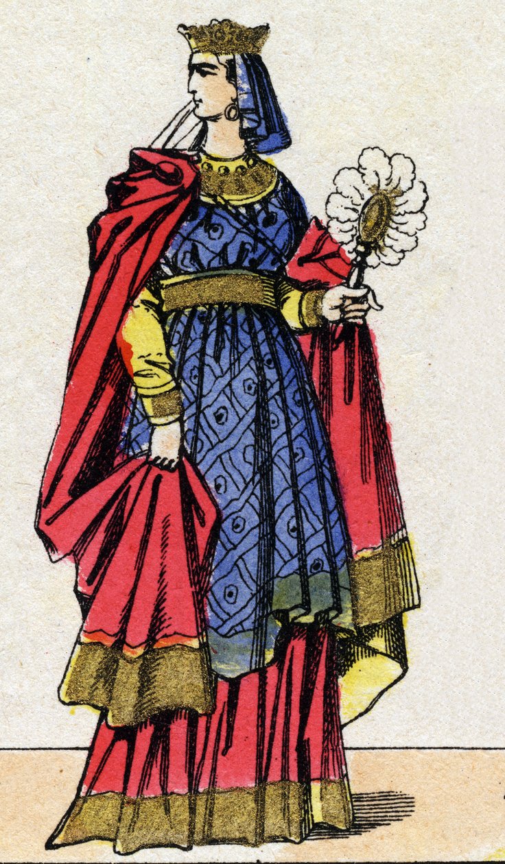 Capetian Dynasty: Porträtt av Anne av Kiev (Anna Yaroslavna av French School