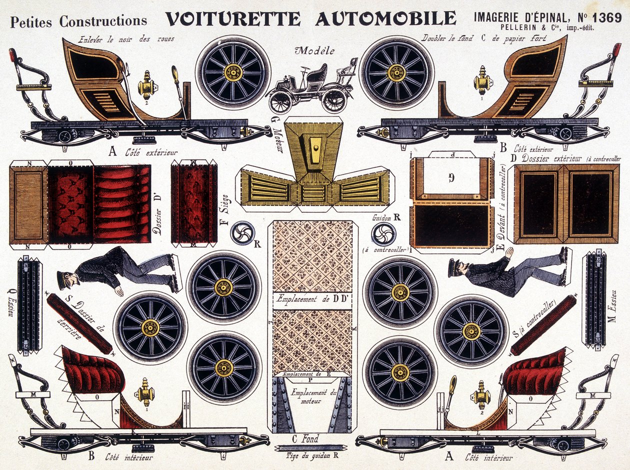 Bilvagn: Petites Constructions. 1800-talet. av French School