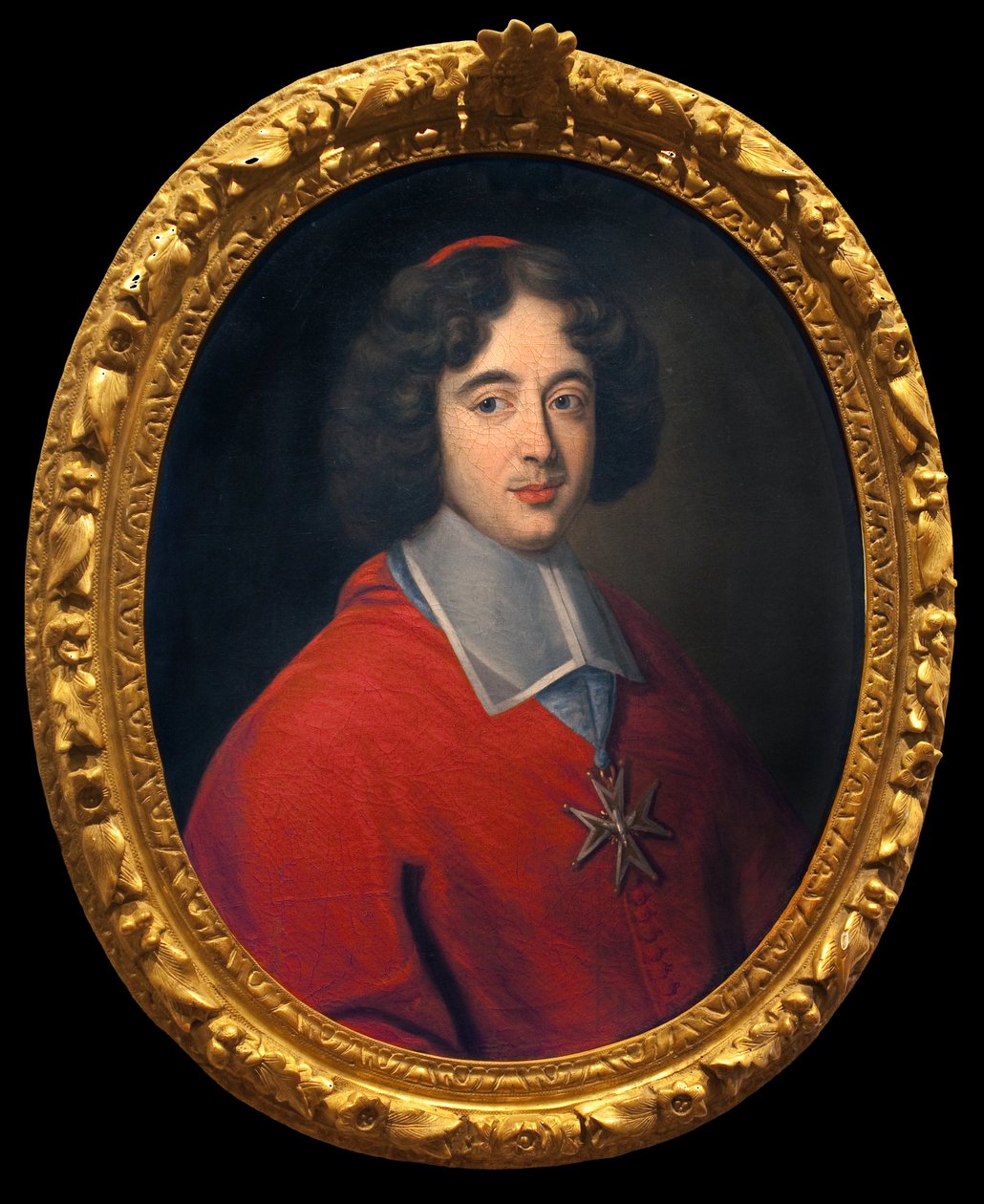Kardinal de Bouillon, abbed i Tournus från 1660 till 1715, initiativtagare till byggandet av hotel dieu. Anonym målning, fransk konst 1600-talet. Hotel Dieu, Musée Greuze, Tournus. av French School