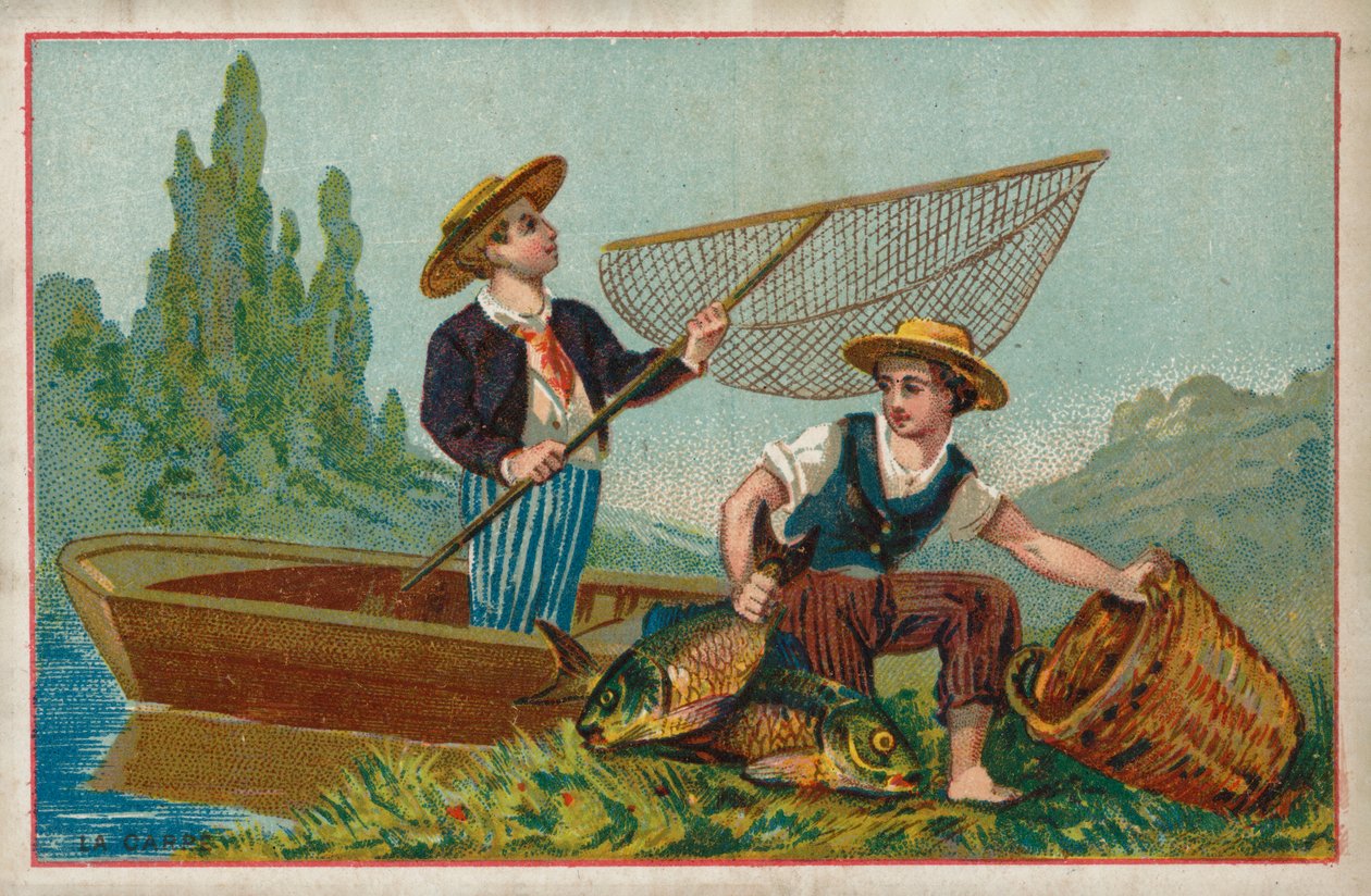Karp (chromolitho) av French School