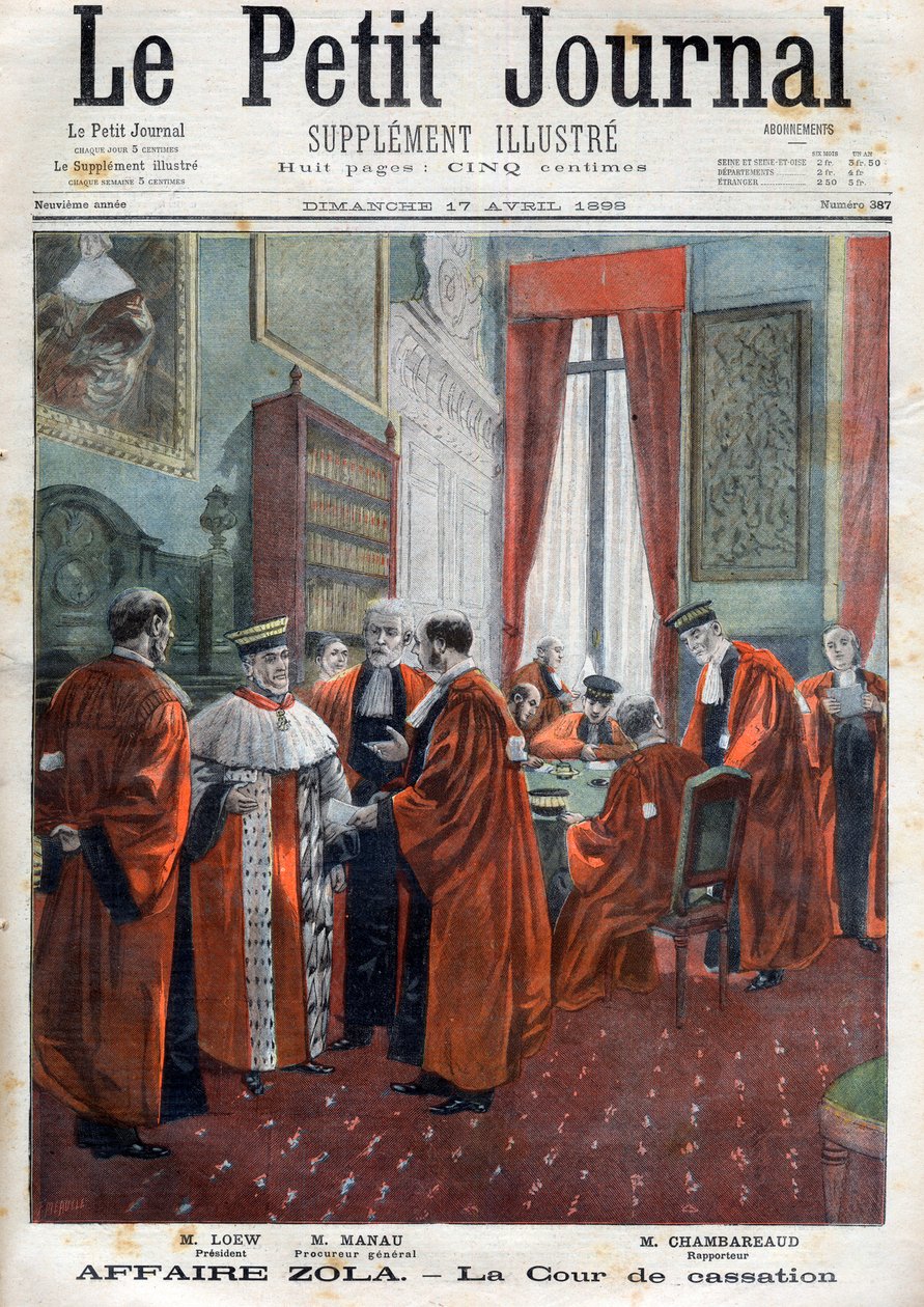 Fall Dreyfus - Hovrätten Under målet, illustration från 