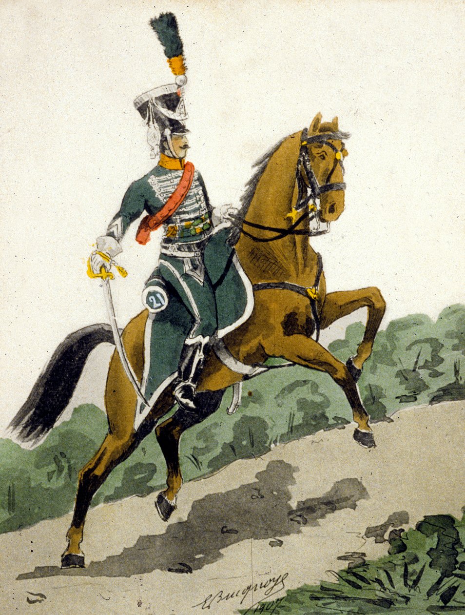 Kavallerist från 1:a imperiet av French School