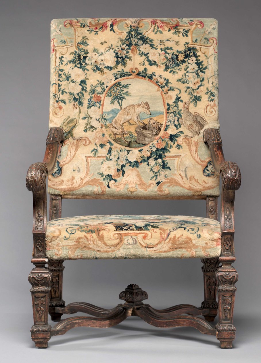 Stol, tillverkare Savonnerie Factory, före 1717 av French School
