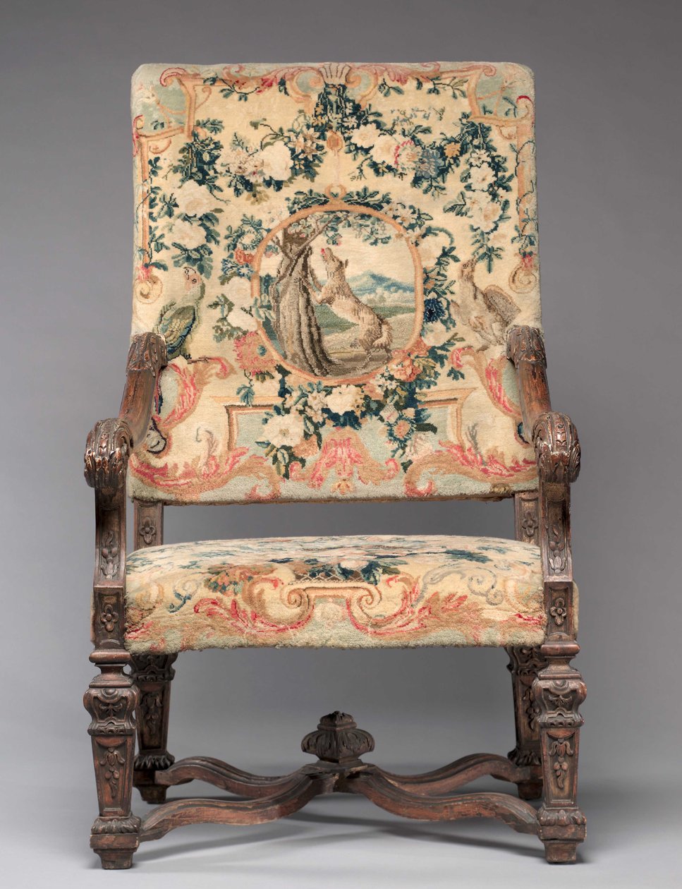 Stol, tillverkare Savonnerie Factory, före 1717 av French School