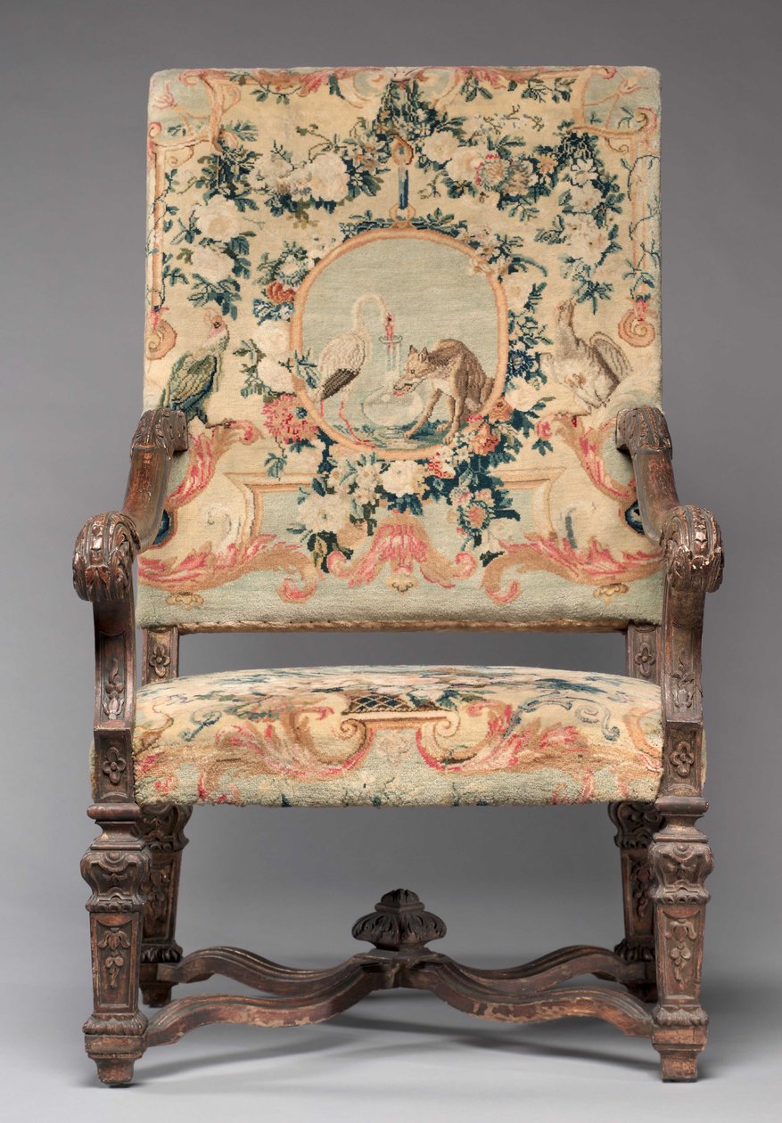 Stol, tillverkare Savonnerie Factory, före 1717 av French School