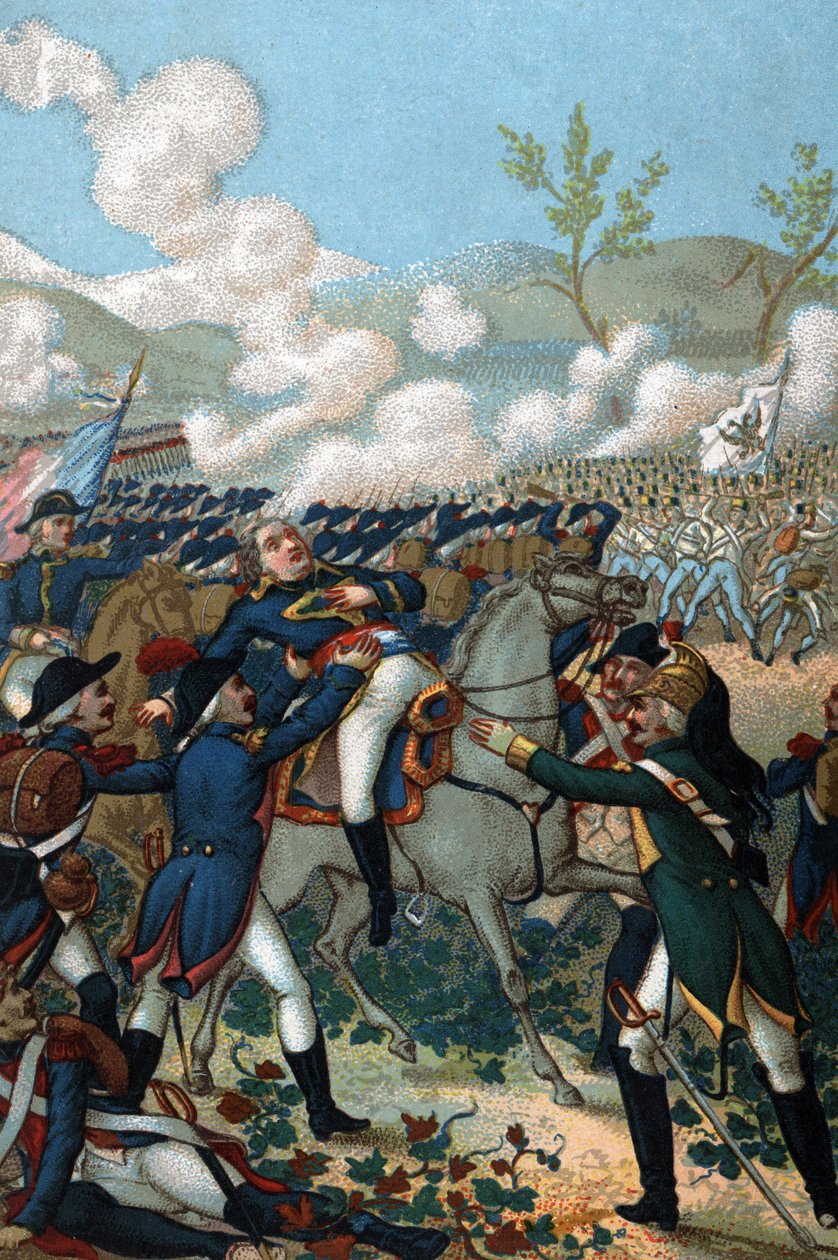 Charles Antoine Desaix de Veygoux (1768-1800), fransk general, dog i Marengo den 14 juni 1800. av French School