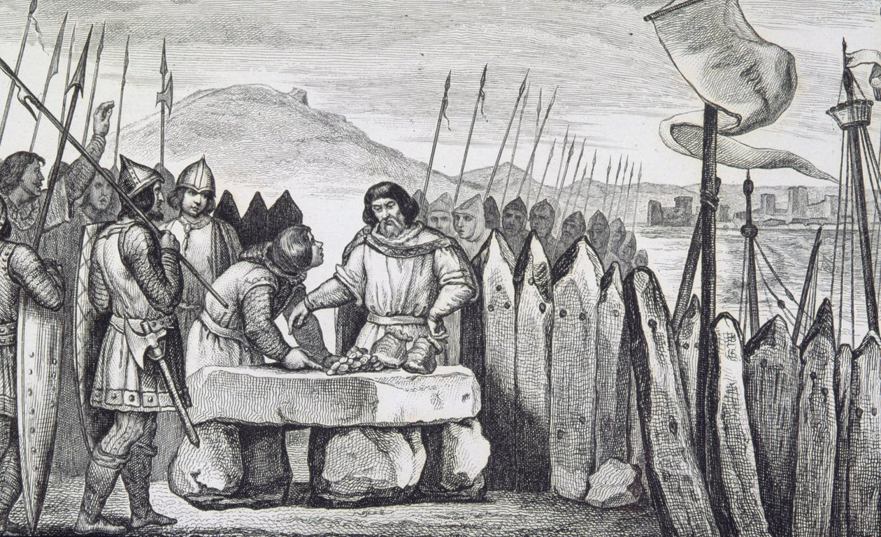Karl III den tjocke (839-88) lönar sig för vikingainkräktarna 886, från 