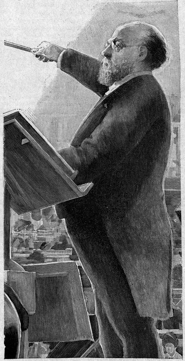 Charles Lamoureux (1834-1899), fransk violinist, förste dirigent för Parisoperan. av French School