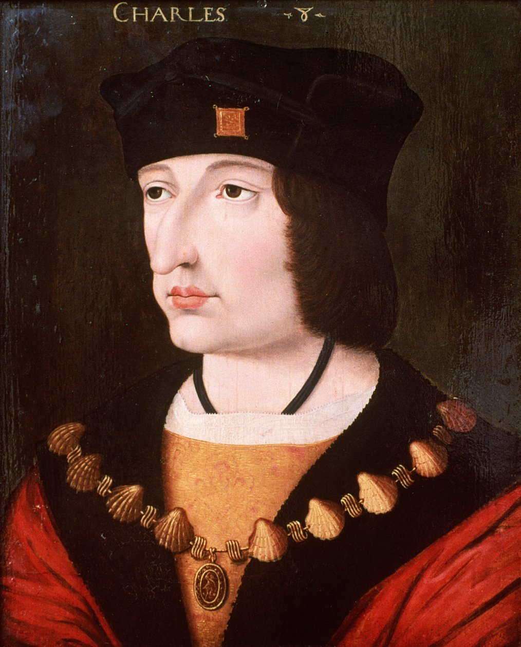 Karl VIII av Frankrike av French School