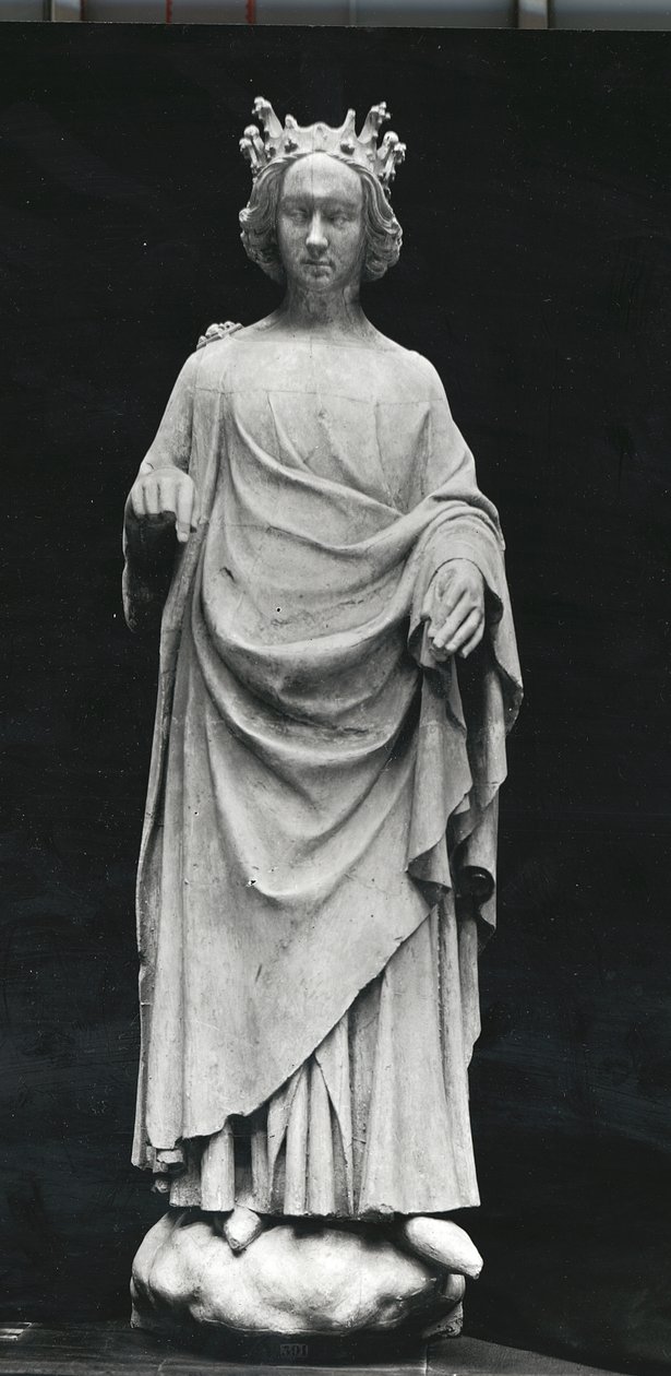 Charles VI (1368-1422) kung av Frankrike, från Palais de Justice i Poitiers, original från slutet av 1300-talet (gips) av French School