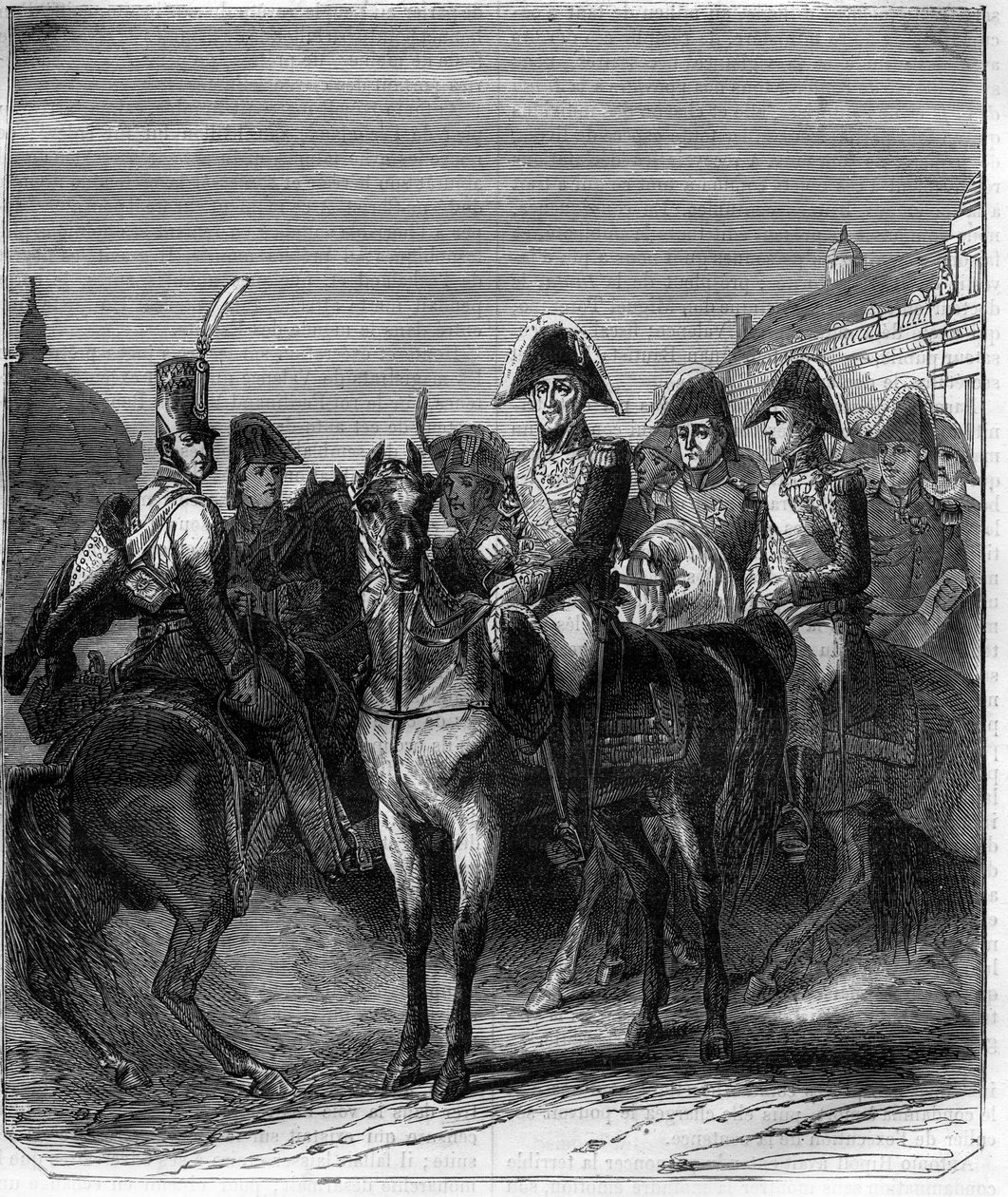 Karl X (1757-1836) kung av Frankrike. Gravyr i "Historien om påvarna-kungarna-drottningarna och kejsarna genom århundradena"" av Maurice Lachatre av French School