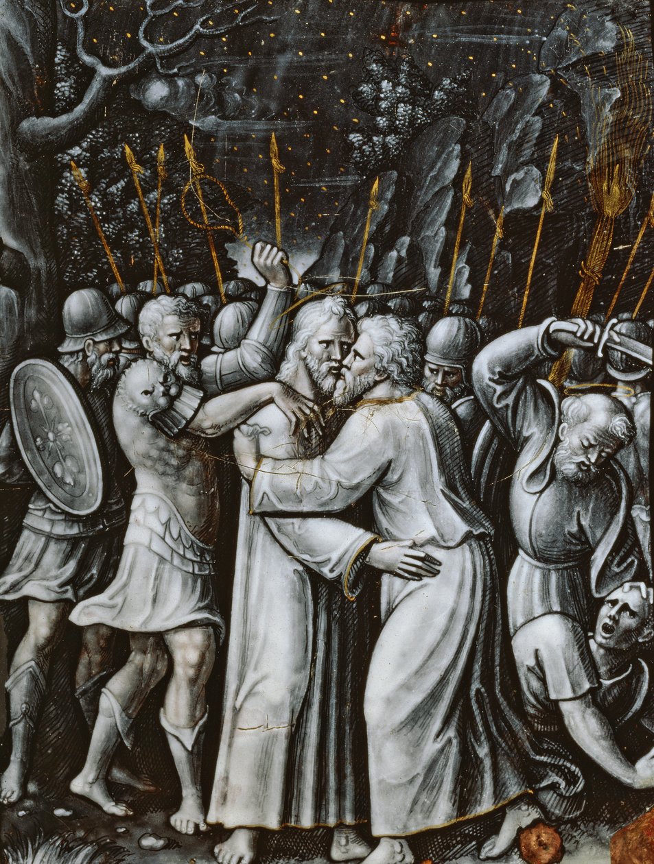 Kristus i Getsemane trädgård, Limoges, mitten av 1500-talet (emalj) av French School