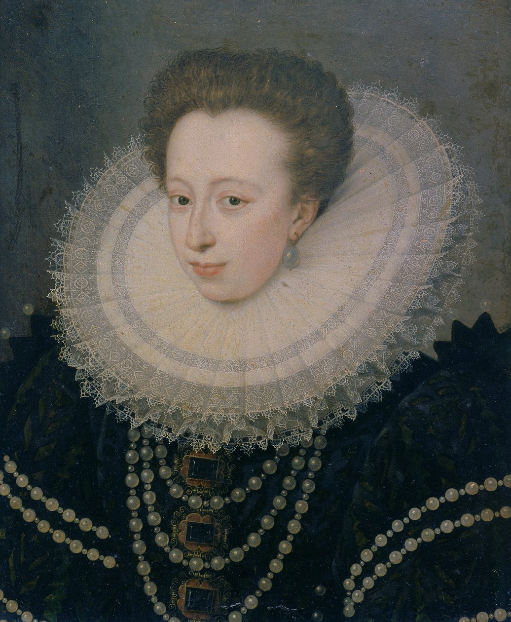 Christine of Lorraine (olja på duk) av French School