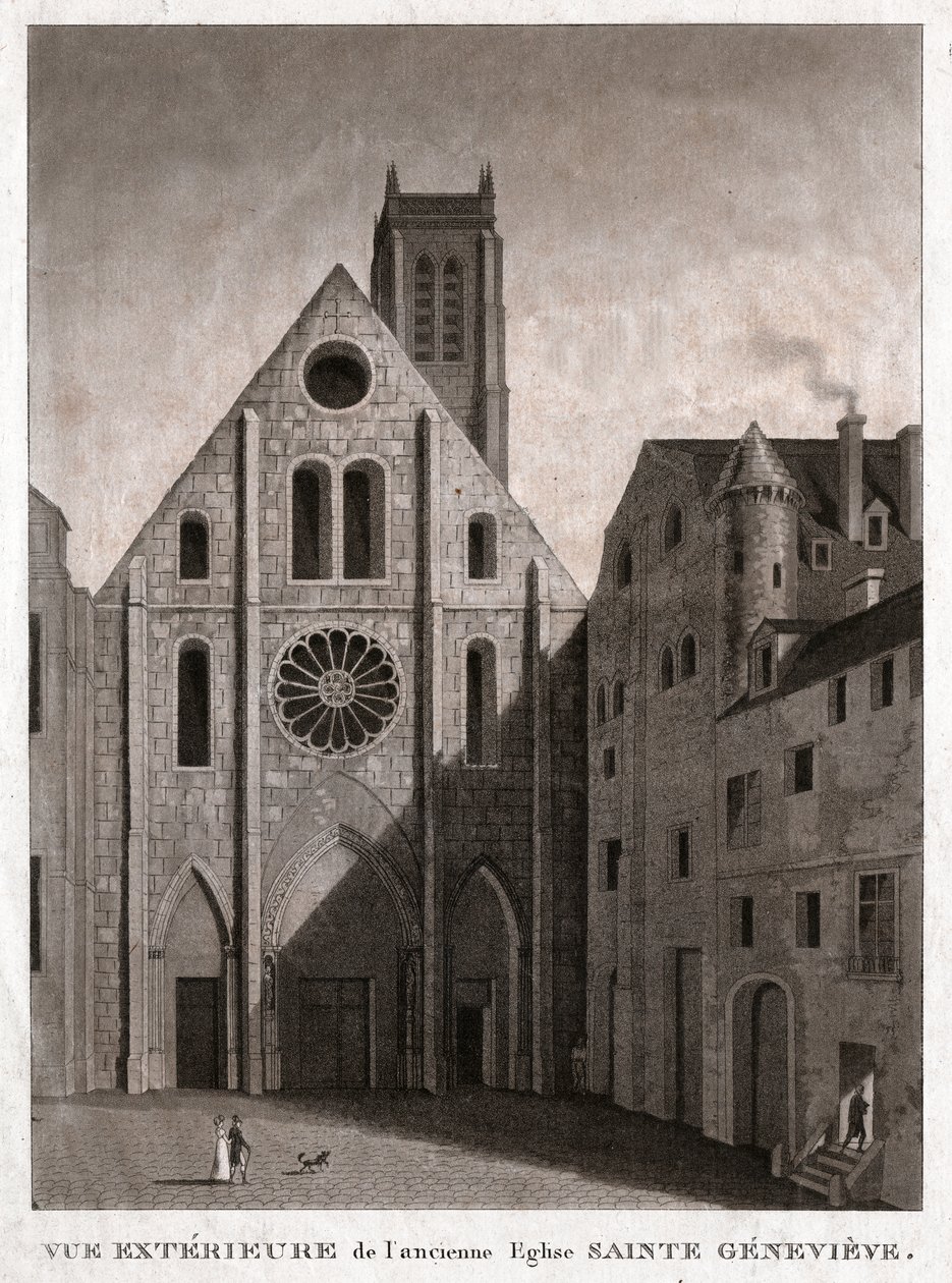Kyrkan St. Genevieve. (gravyr, ca 1810) av French School