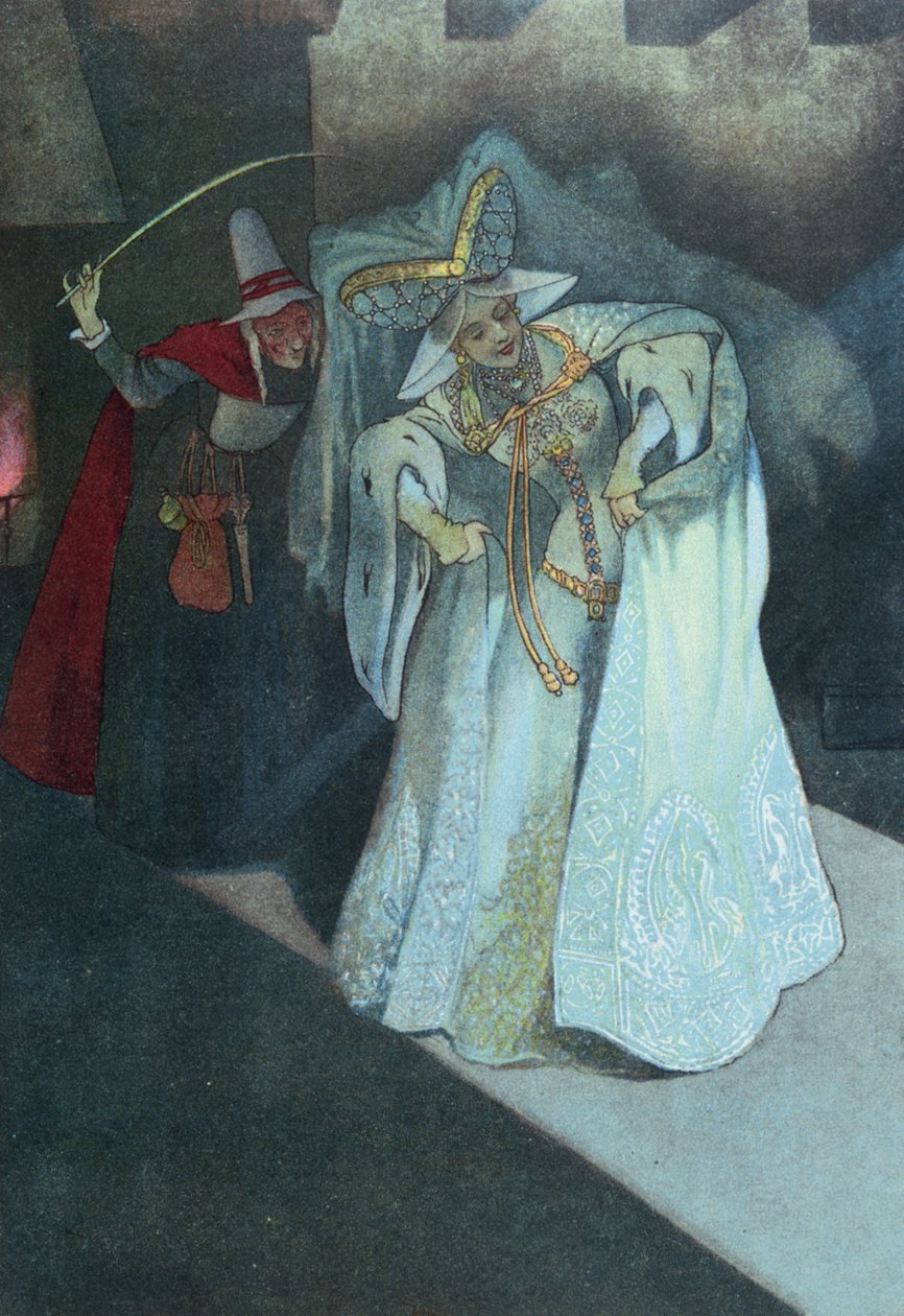 Askungen med sin gudmor, ca 1911 av French School