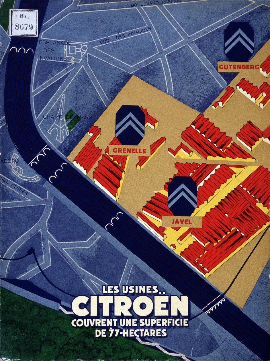 Citroëns fabriker täcker en yta på 77 hektar av French School