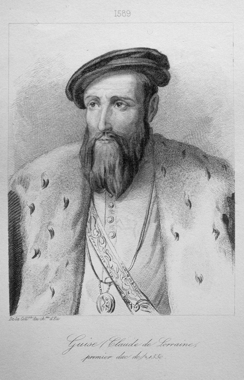 Claude de Lorraine, 1:e hertig av Guise (1496-1550) av French School