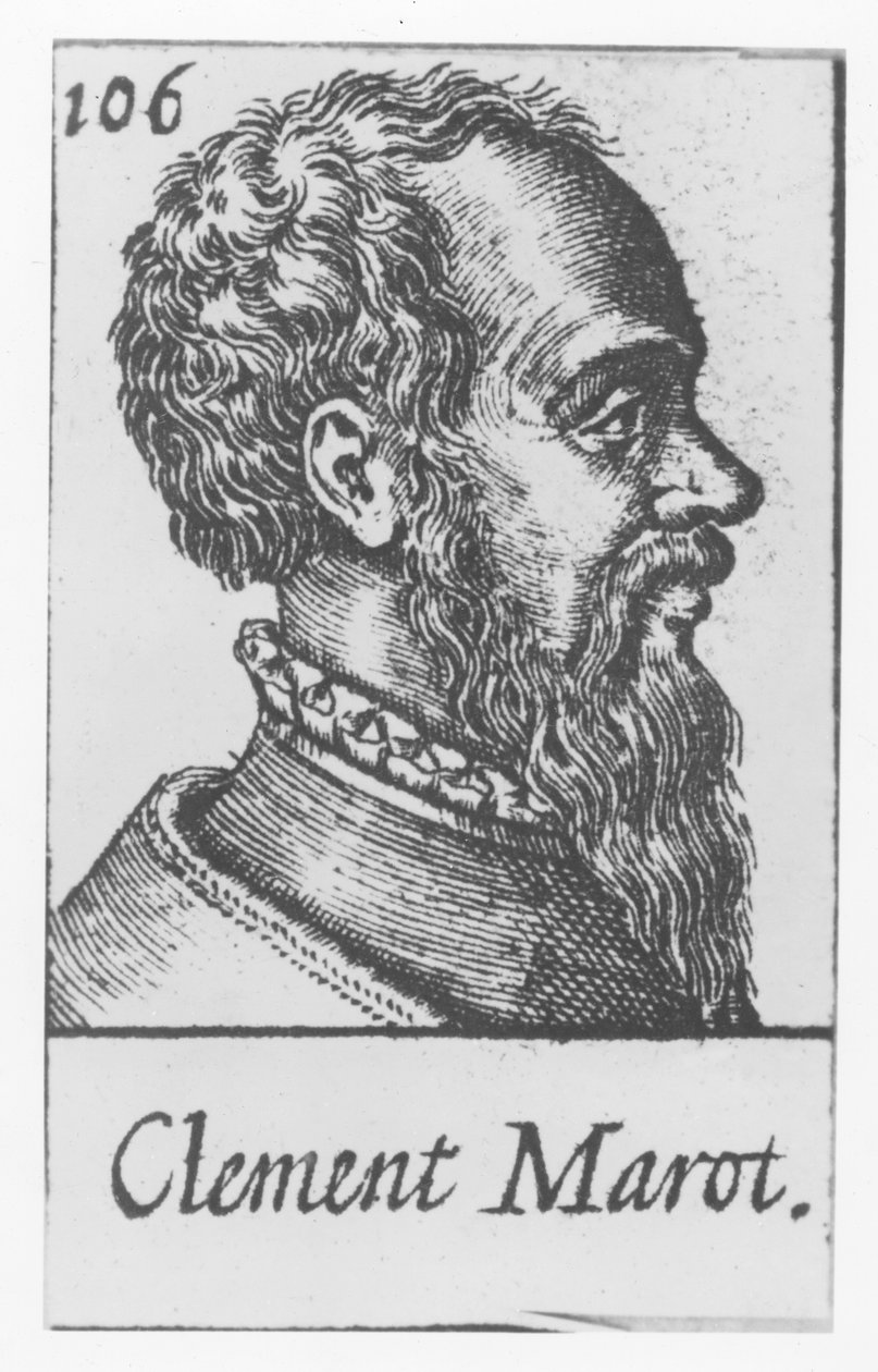 Clement Marot (gravyr) av French School