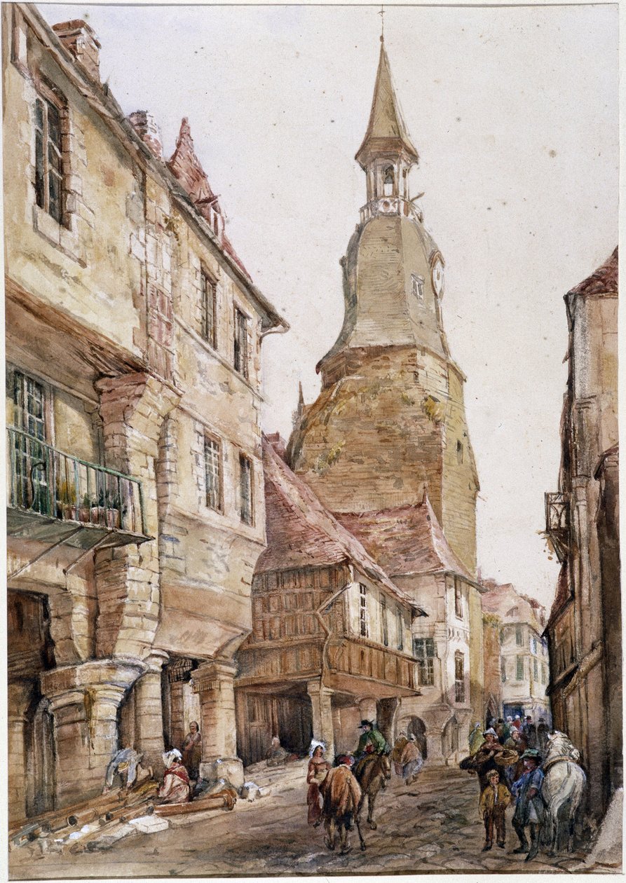 Klocktorn i Dinan av French School