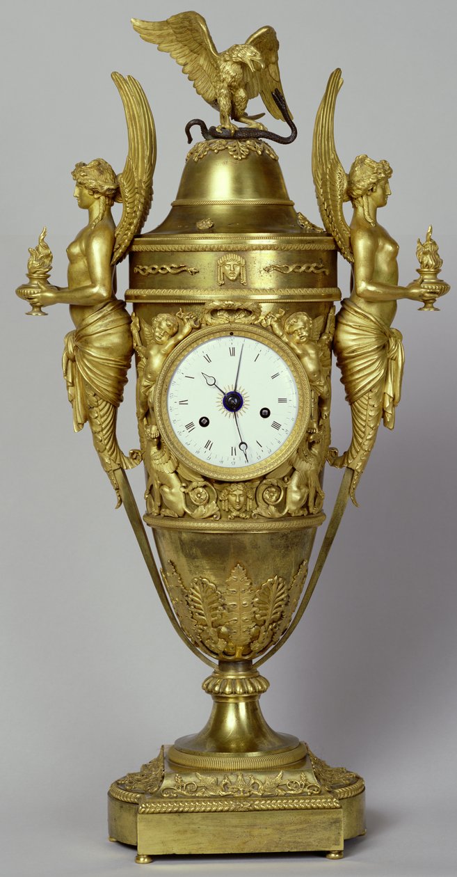 Klockvas med örn, ca 1800 (förgylld brons) av French School