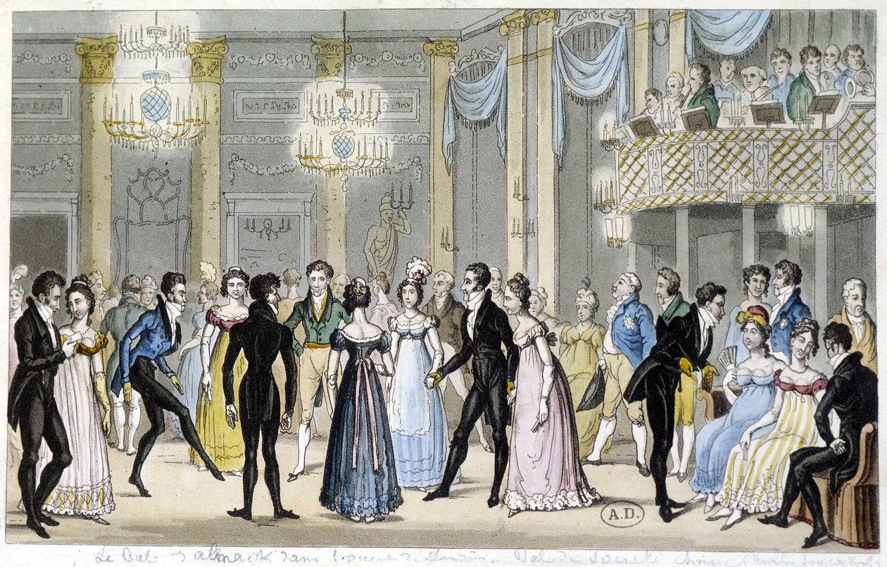Företagsbal, tidigt 1800-tal av French School