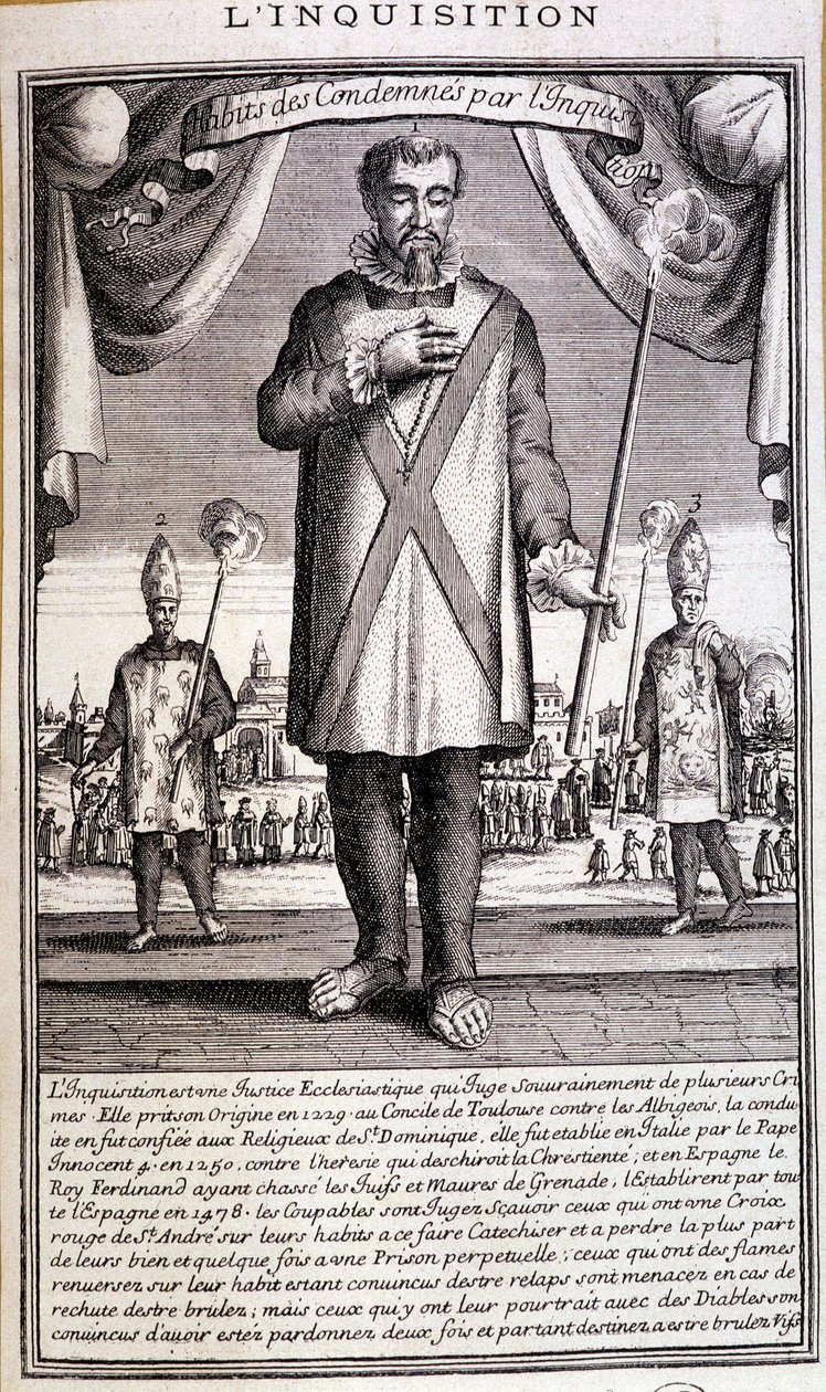 Fördömd av inkvisitionen, Spanien 1700-talet av French School