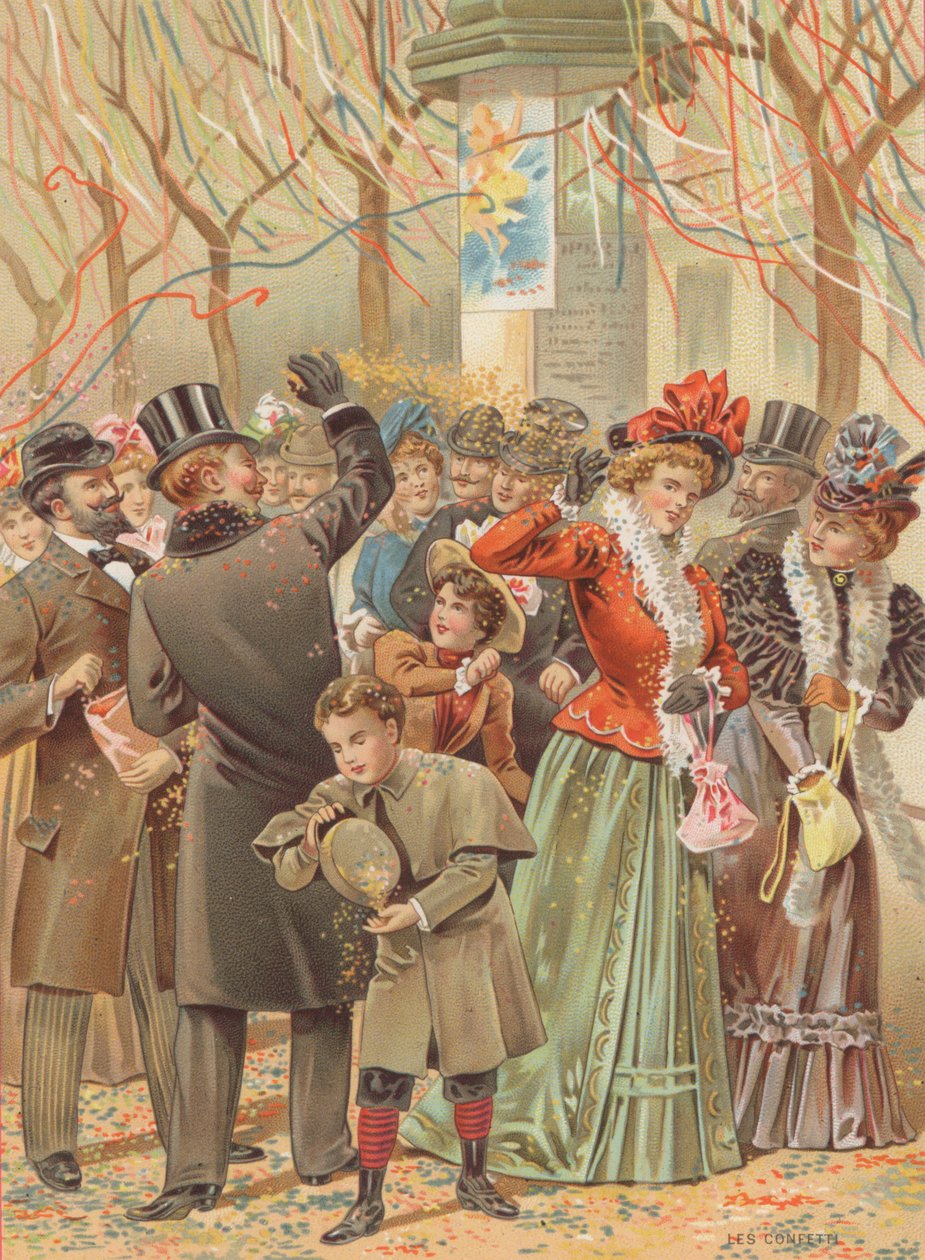 Konfetti (kromolitho) av French School