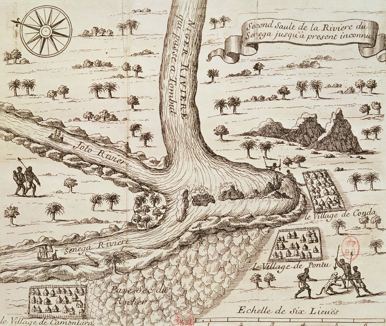 Sammanflödet av det svarta, Joto och Senegal, illustration från 