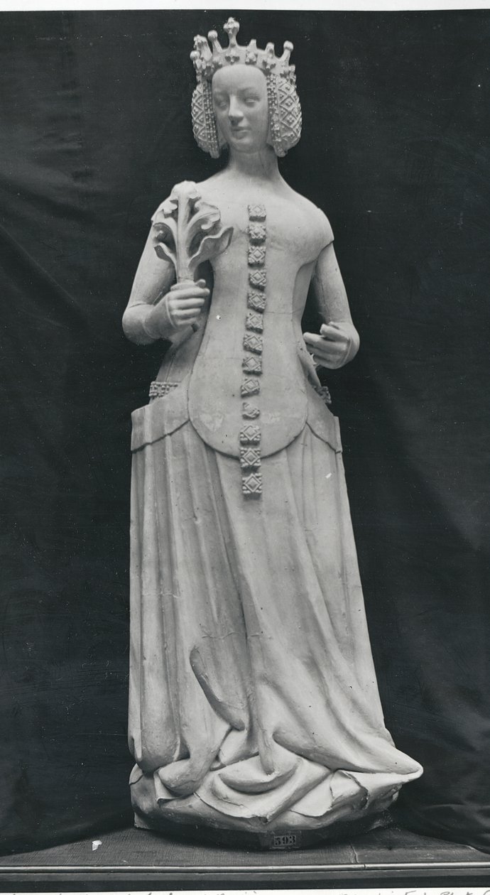 Kopia av en staty av Isabella av Bayern (1371-1435) av French School