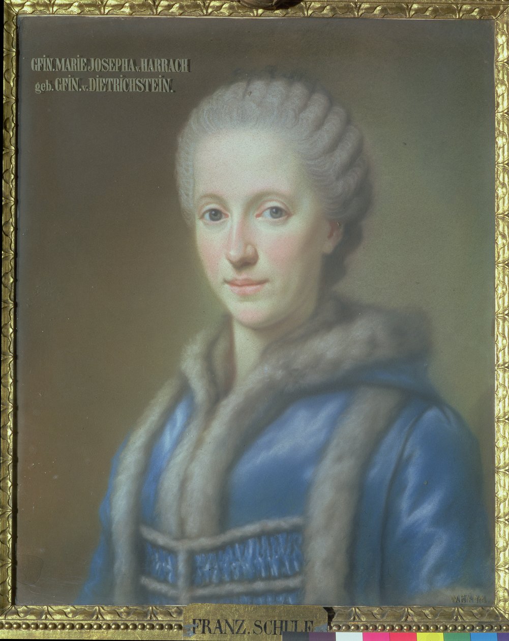 Grevinnan Maria Josepha von Harrach, hustru till greve Guido von Harrach (1732-83) av French School