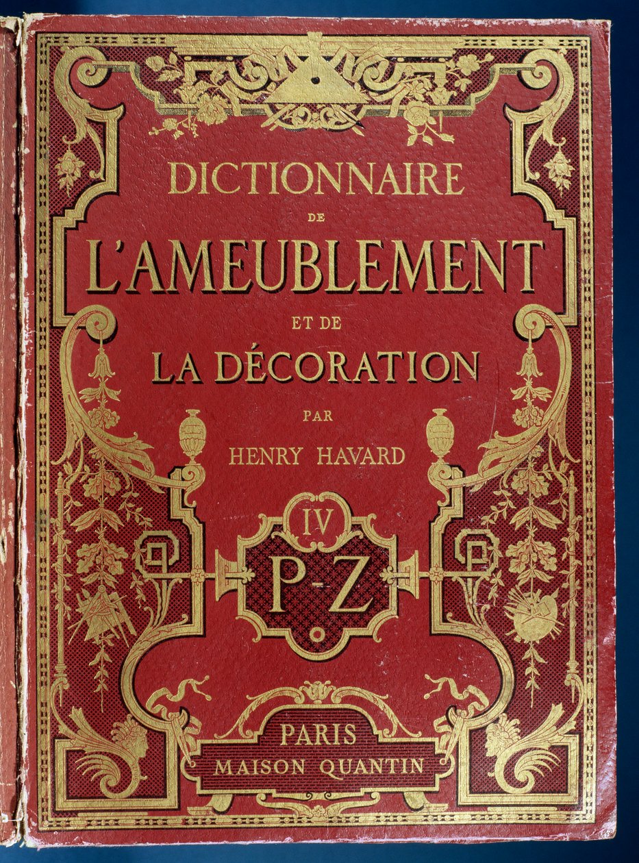 Omslag till Dictionary of Furniture and Decoration av French School