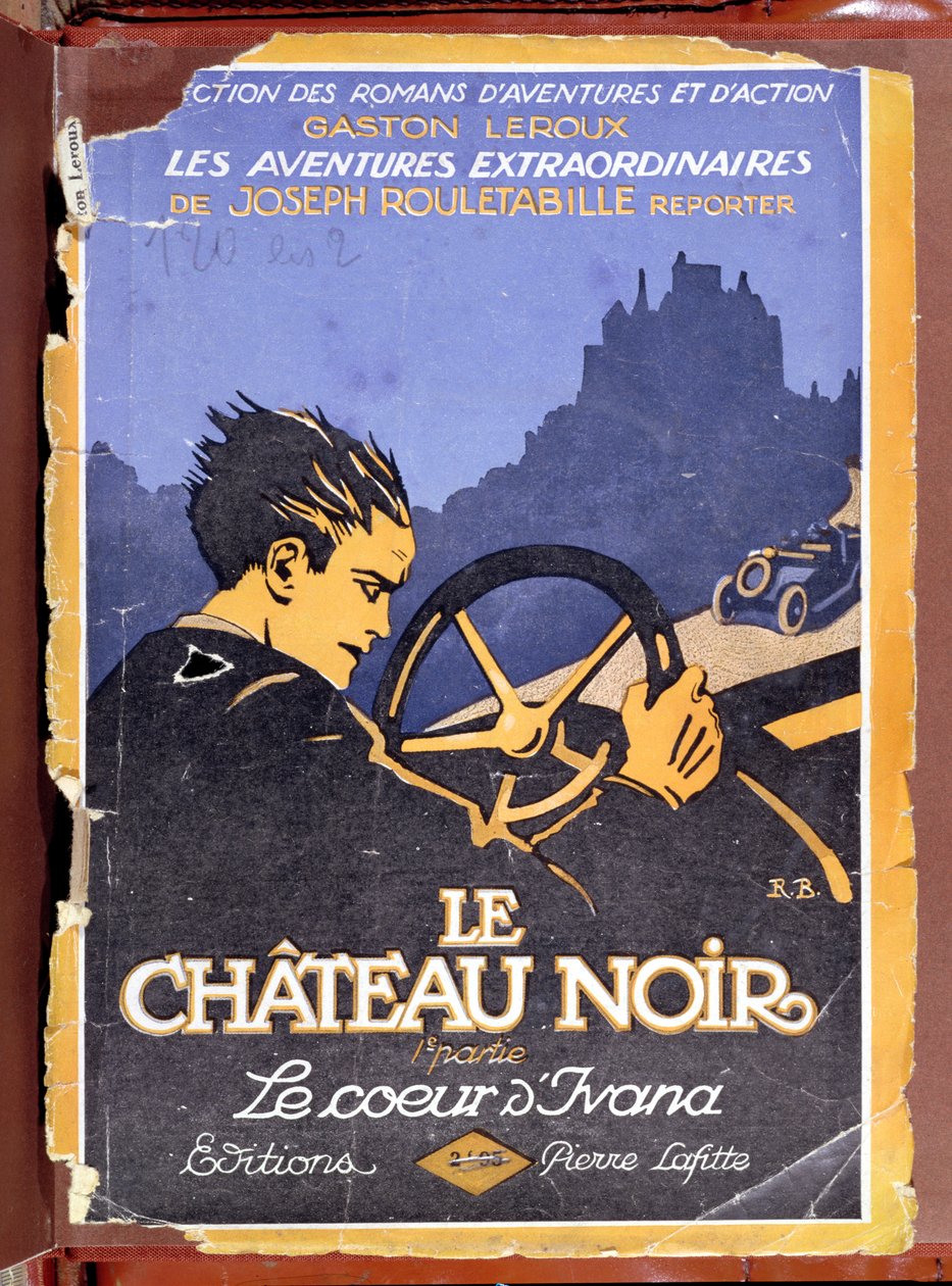 Omslag till Le Chateau Noir av Gaston Leroux (1868-1927) 1922 av French School