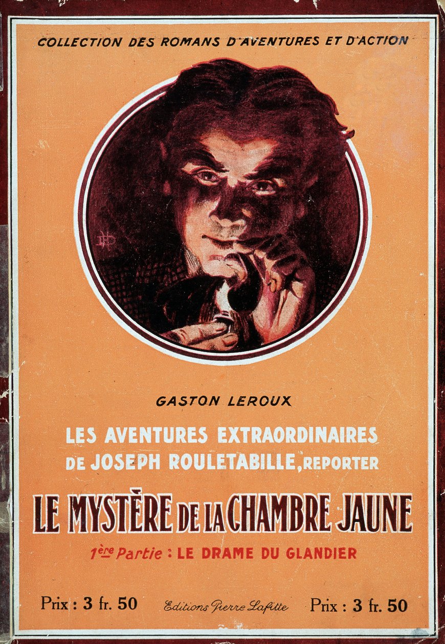 Omslaget till boken "" Mysteriet med det gula rummet av French School