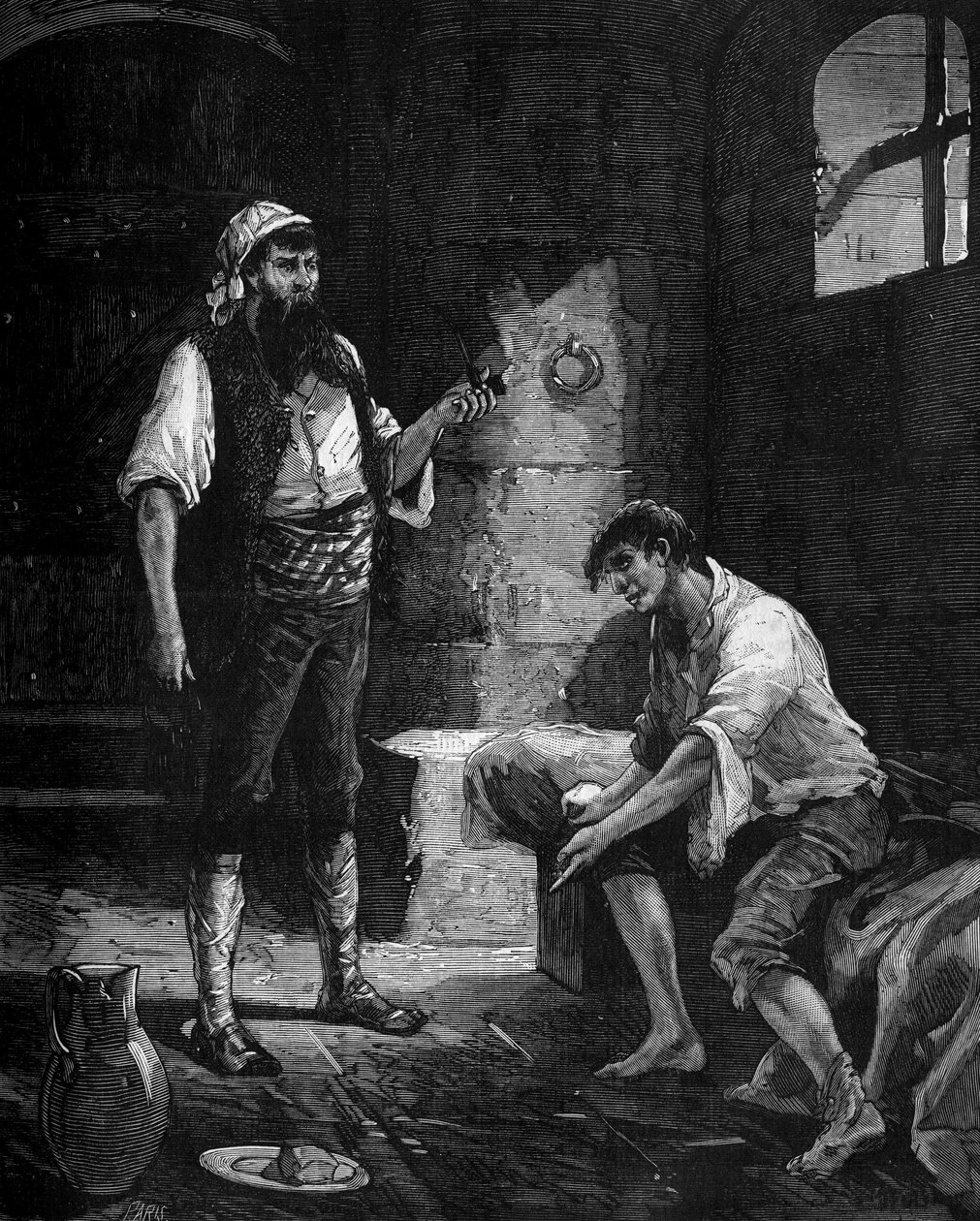 DOLOMIEU (Dieudonne ou Deodat de Gratet de) (1750-1801), fransk geolog och mineralog i ett fängelse i Messina (Messina) på Sicilien. i "Populär historia av vetenskap, uppfinningar och upptäckter från de första århundradena till våra dagar" av Bitard Adolph av French School