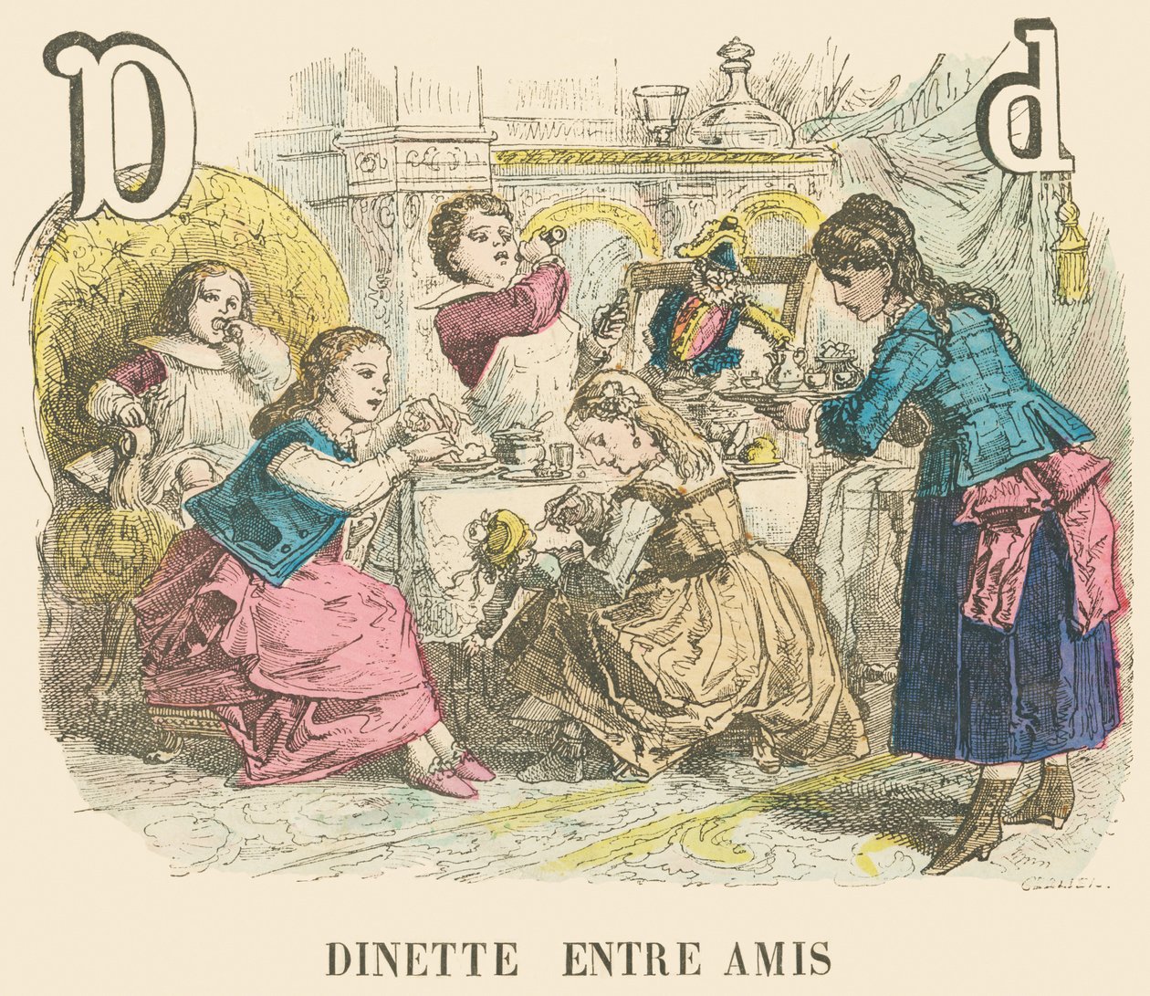 D: Dinette med vänner av French School