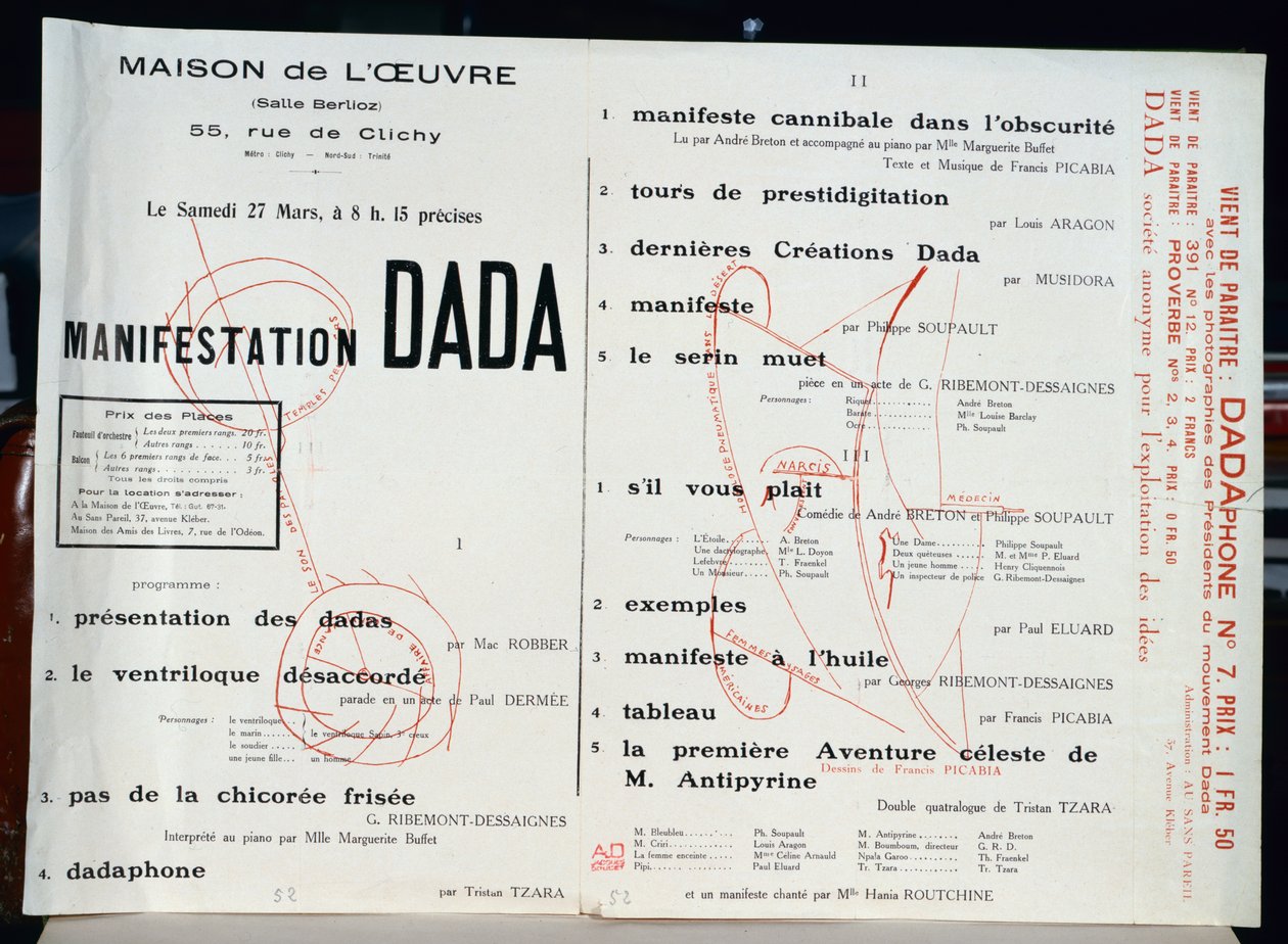Dada Manifestation, c.1921 av French School