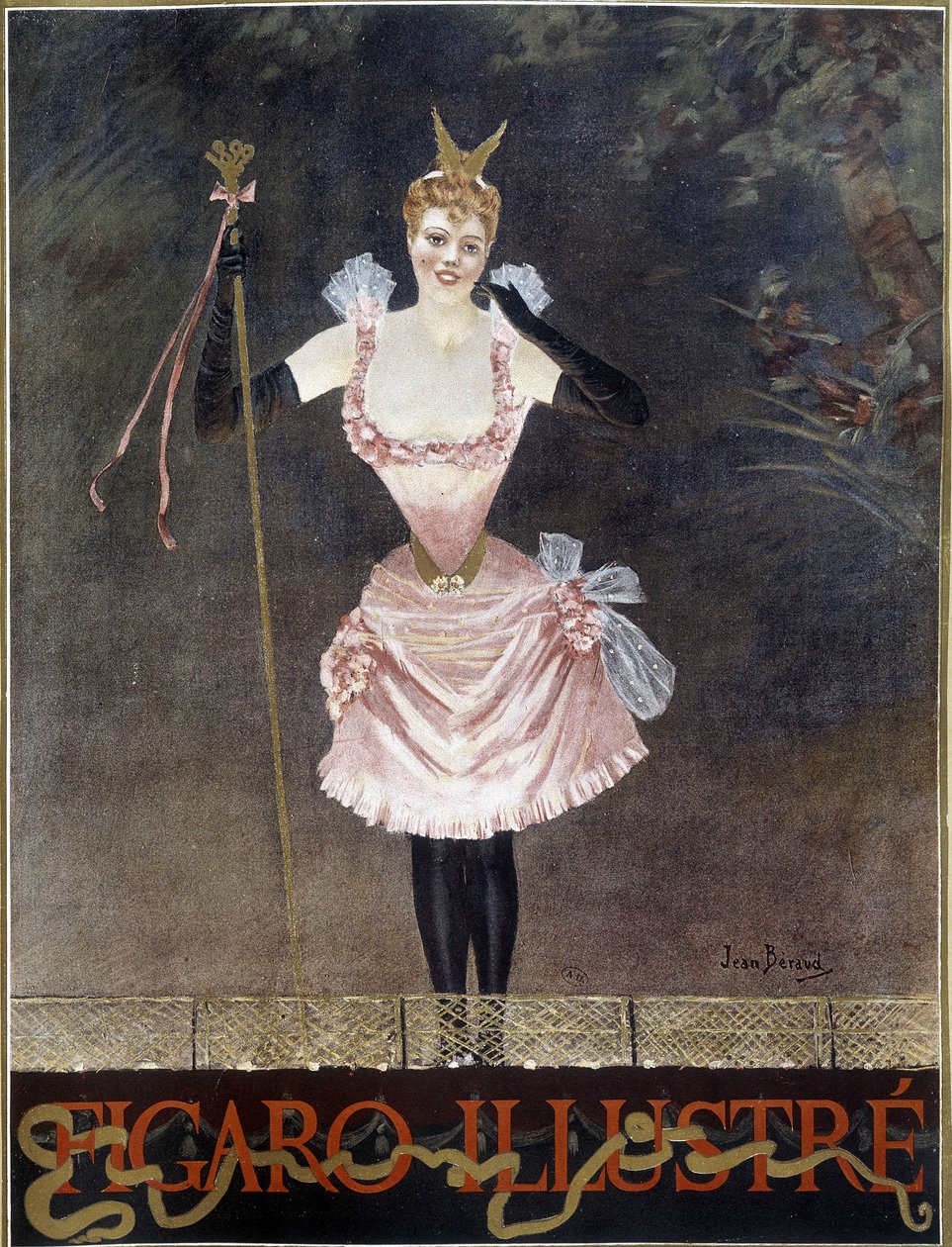 Dansare - omslag till "" Figaro Illustrated"", n.d. av French School